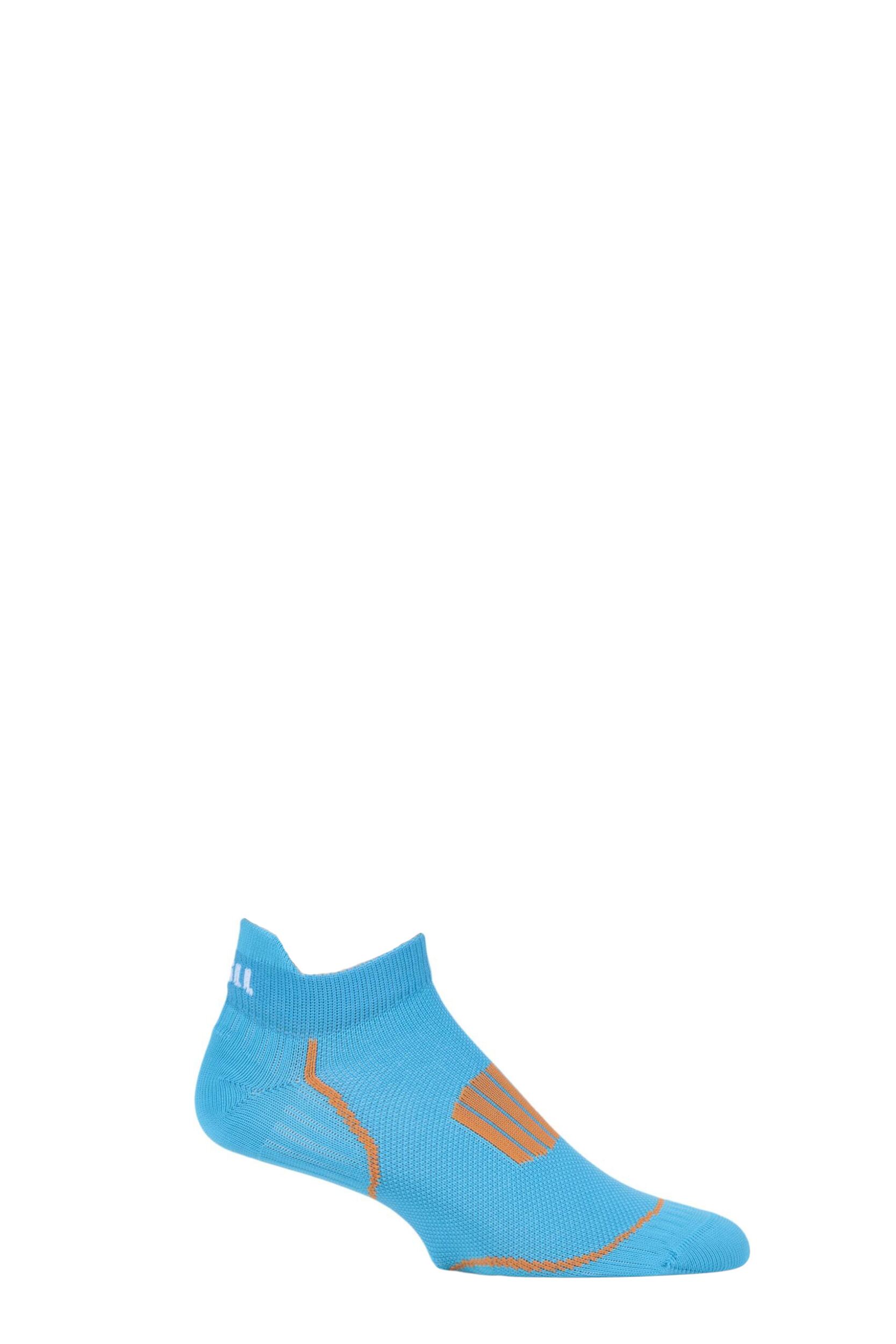 Image of 1 Pair Turquoise Made in Finland Extra Fit Low Trainer Socks Unisex 8.5-11 Unisex - Uphill Sport