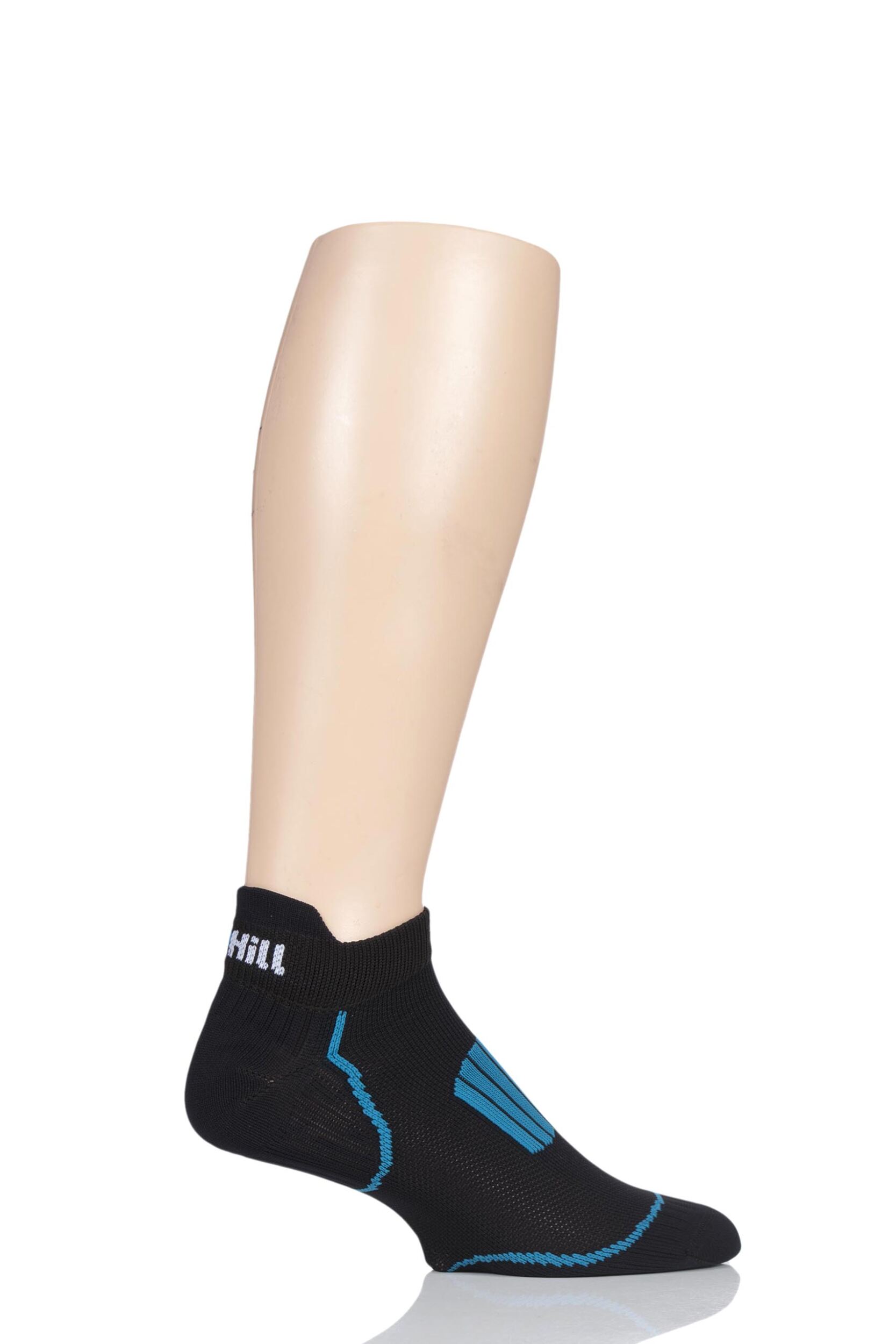 1 Pair Black Made in Finland Extra Fit Low Trainer Socks Unisex 5.5-8 Mens - Uphill Sport