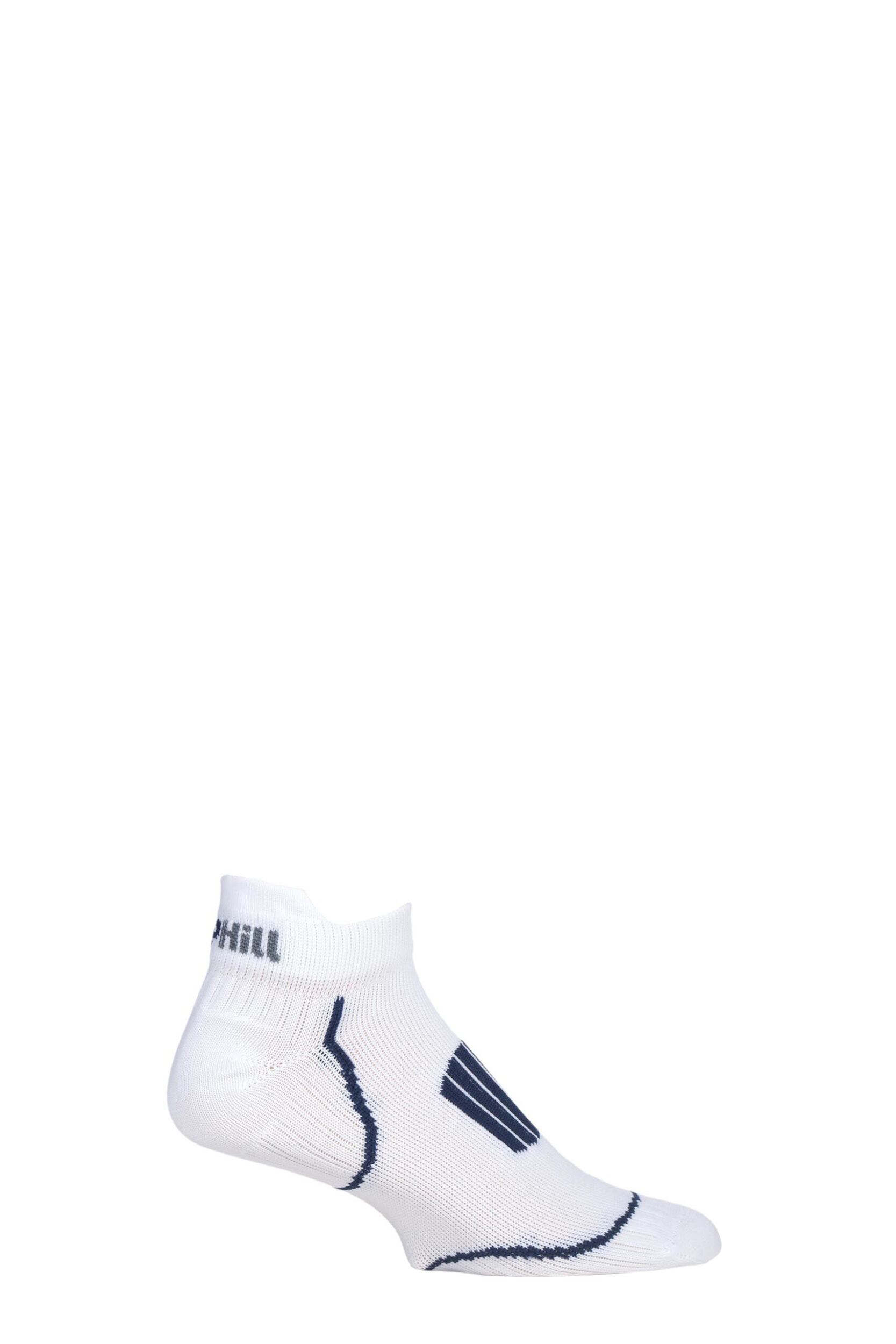 Image of 1 Pair White Made in Finland Extra Fit Low Trainer Socks Unisex 3-5 Unisex - Uphill Sport