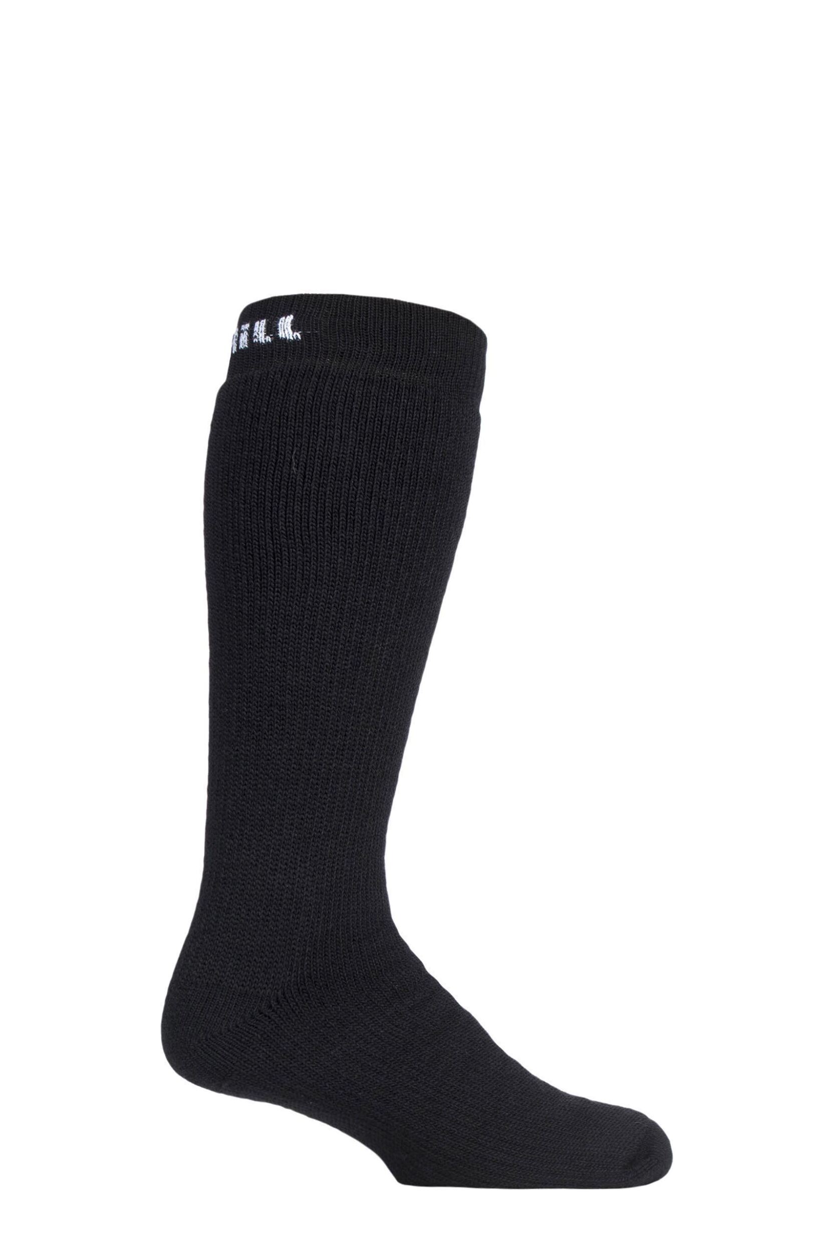 1 Pair Black Made in Finland Extra Cushioned Boot Socks Unisex 3-5 Unisex - Uphill Sport