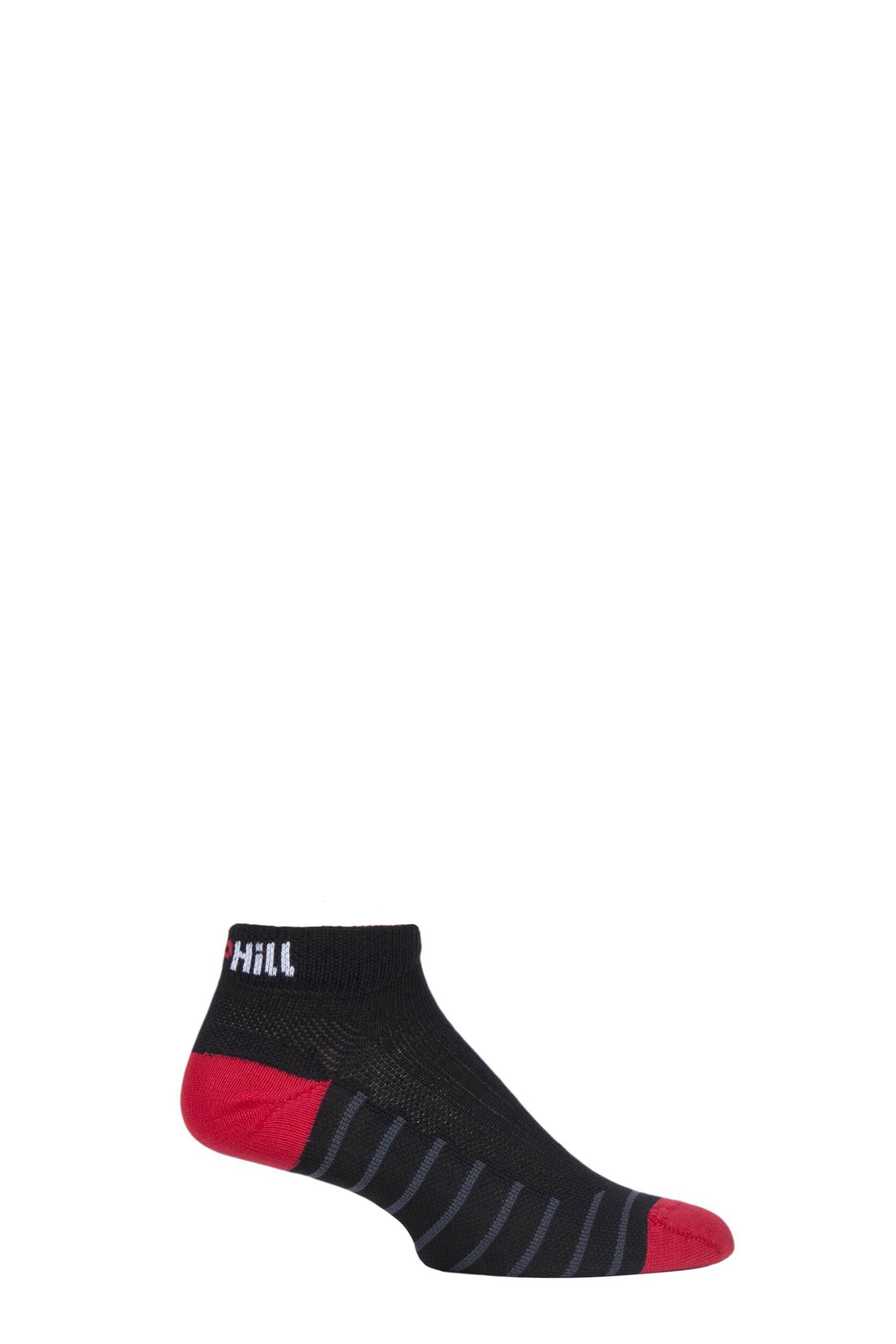 1 Pair Black 3 Layer Low Cut Golf Trainer Socks Unisex 5.5-8 Unisex - Uphill Sport