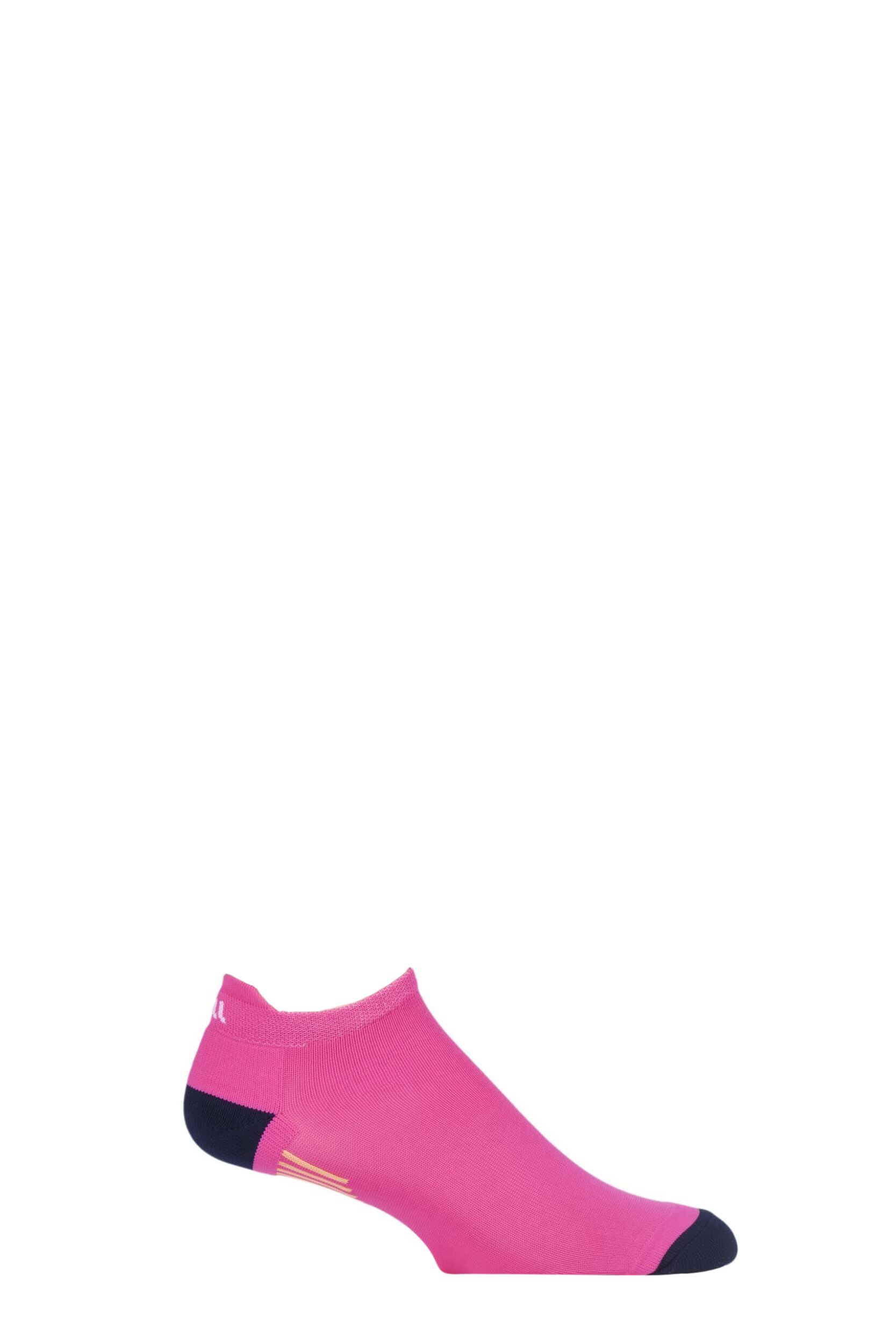 1 Pair Pink / Black UpHill Sport Trail Low Running L1 Socks Unisex 3-5 Unisex - Uphill Sport