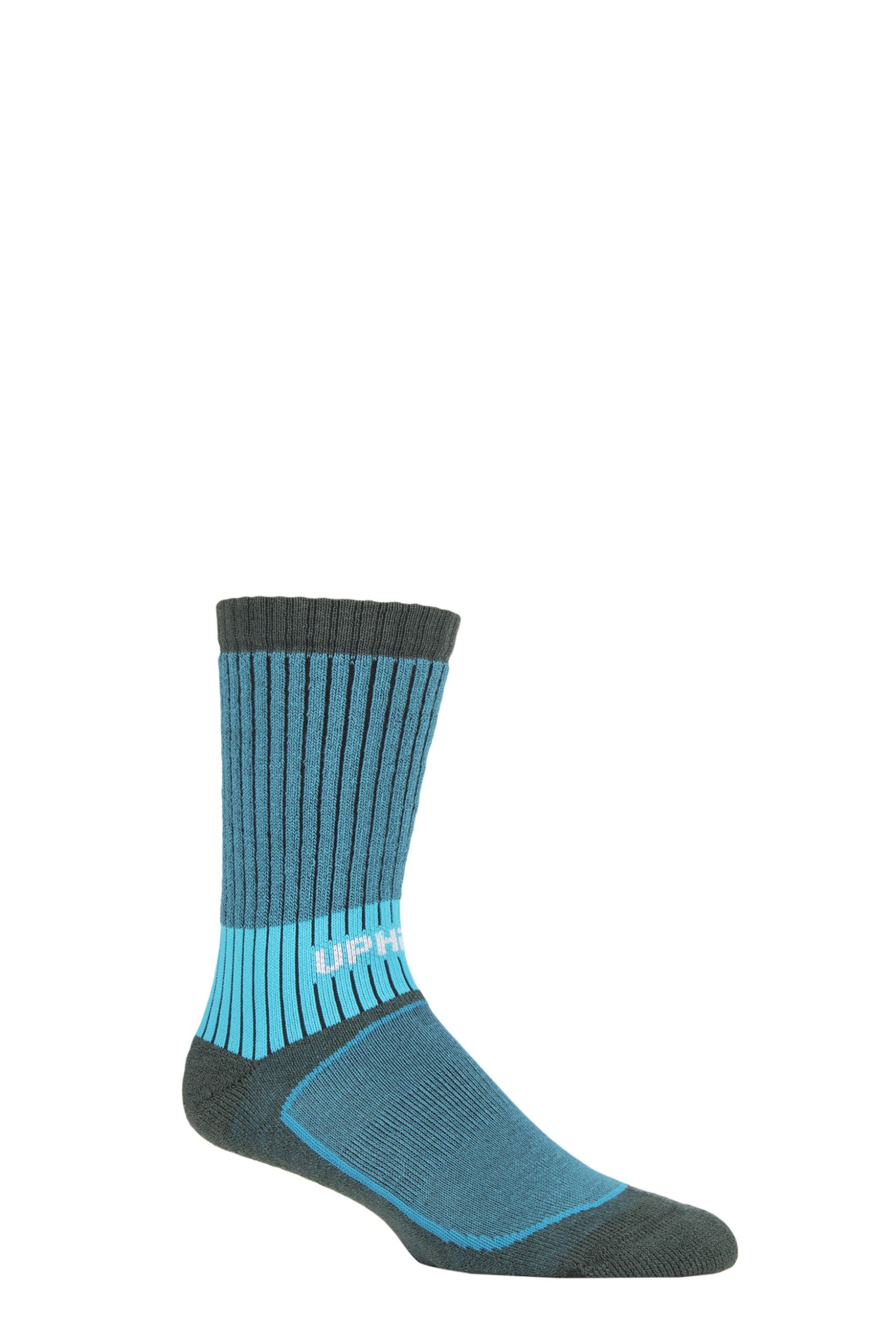 UpHillSport 1 Pair Vaaru 4 Layer Merino Wool Trekking Socks Blue 3-5 Unisex