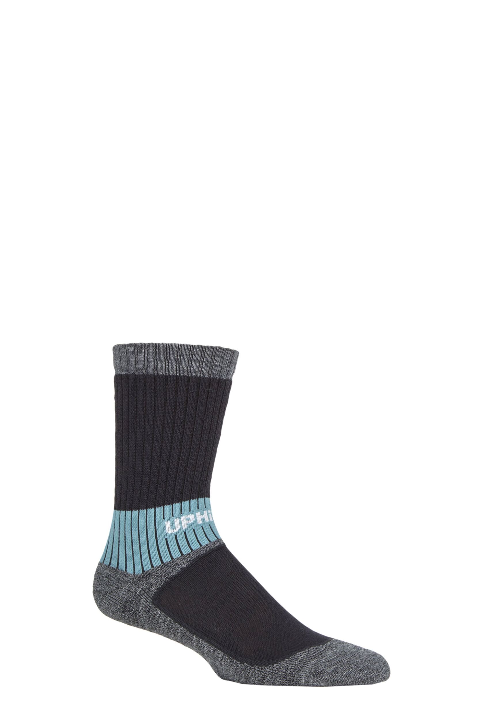 UpHillSport 1 Pair Vaaru 4 Layer Merino Wool Trekking Socks Black 3-5 Unisex