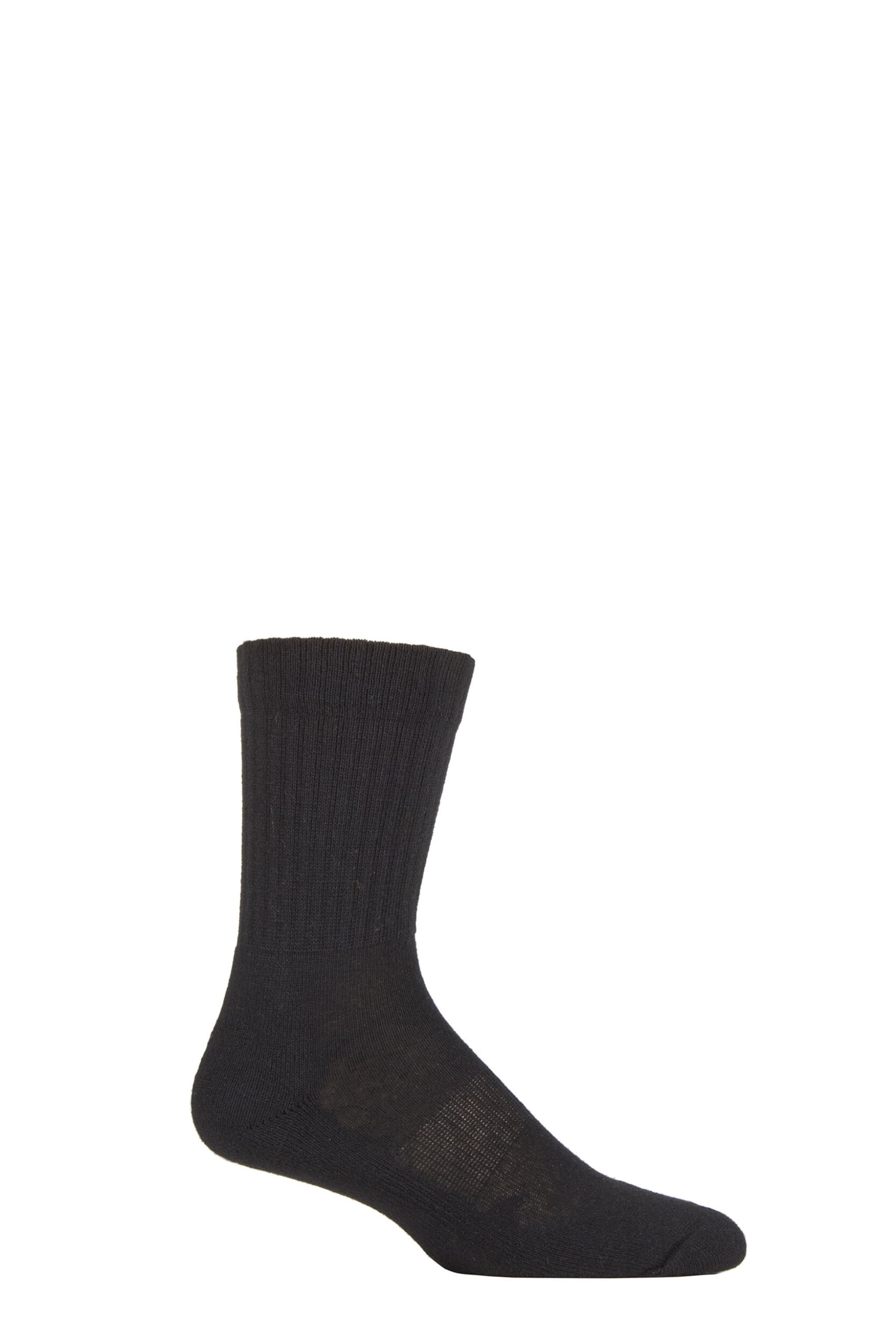 UphillSport 1 Pair Noki Upcycled Wool Sports Socks Black 3-5 Unisex