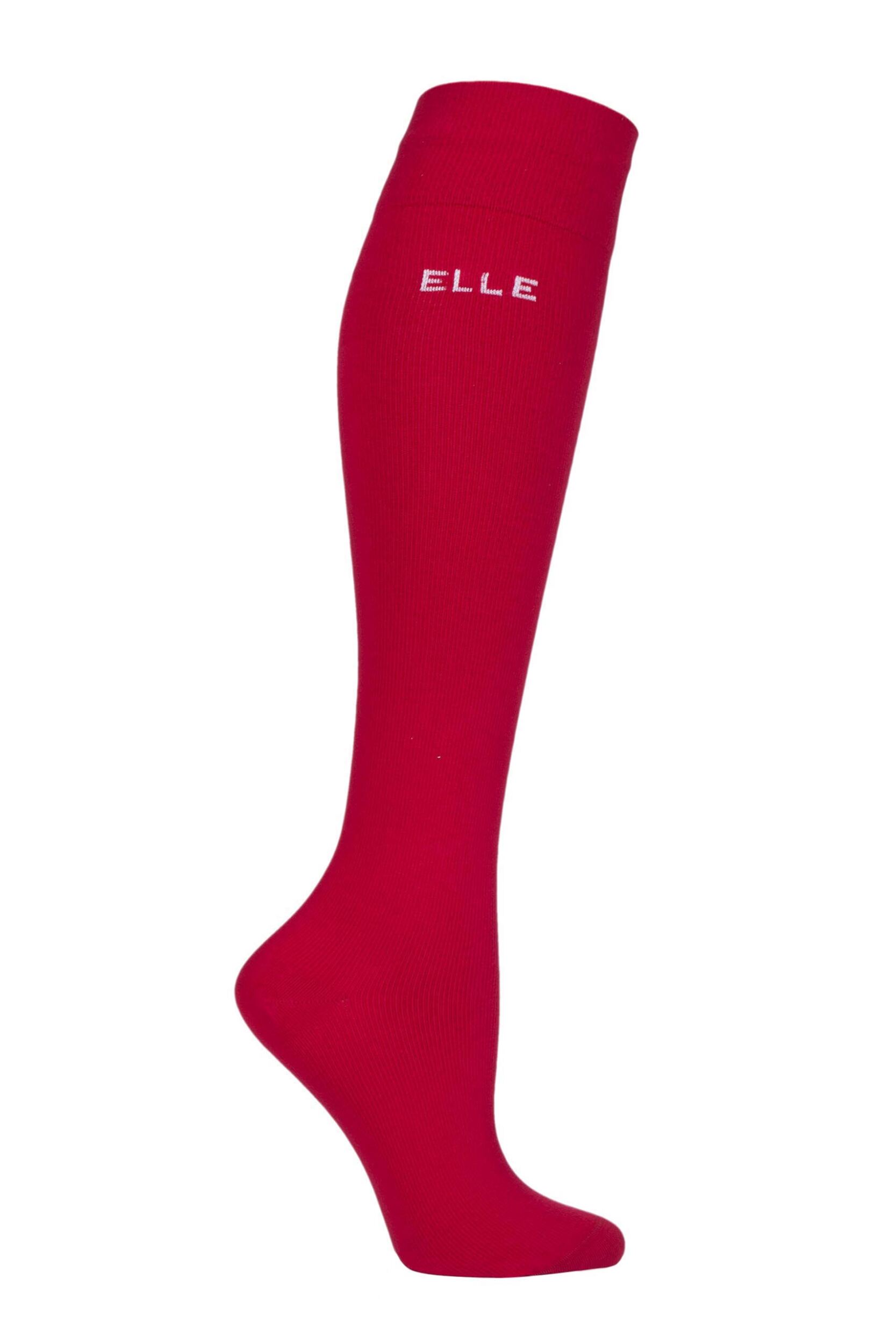 1 Pair Red Milk Compression Socks Ladies Medium - Elle