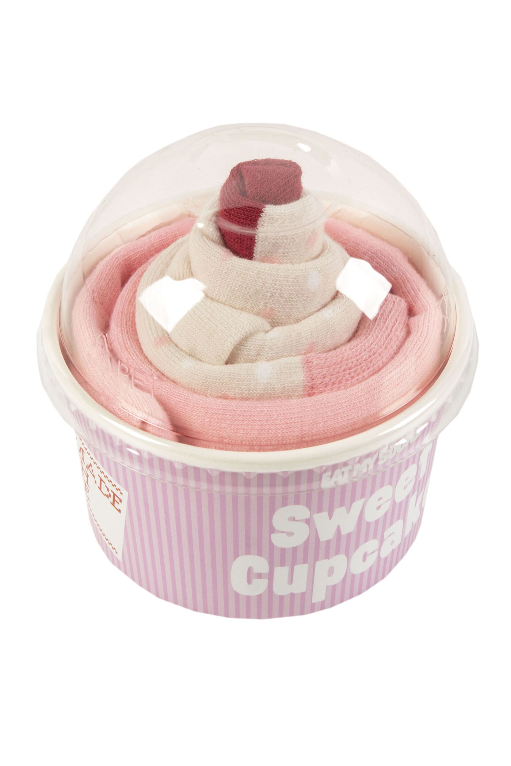 EAT MY SOCKS 1 Pair Sweet Cupcake Cotton Socks Strawberry One Size