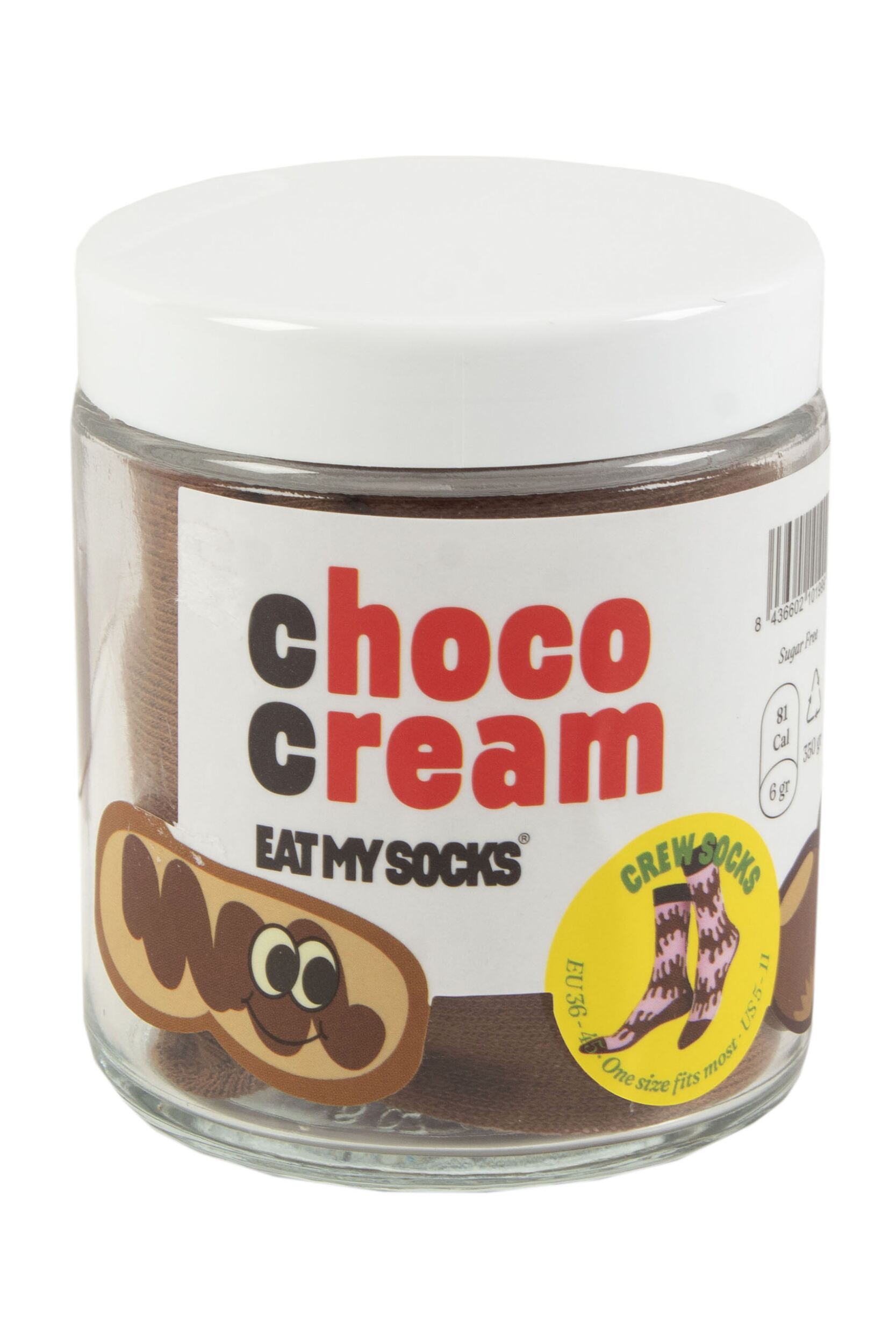 EAT MY SOCKS 1 Pair Choco Cream Cotton Socks Choco Cream One Size