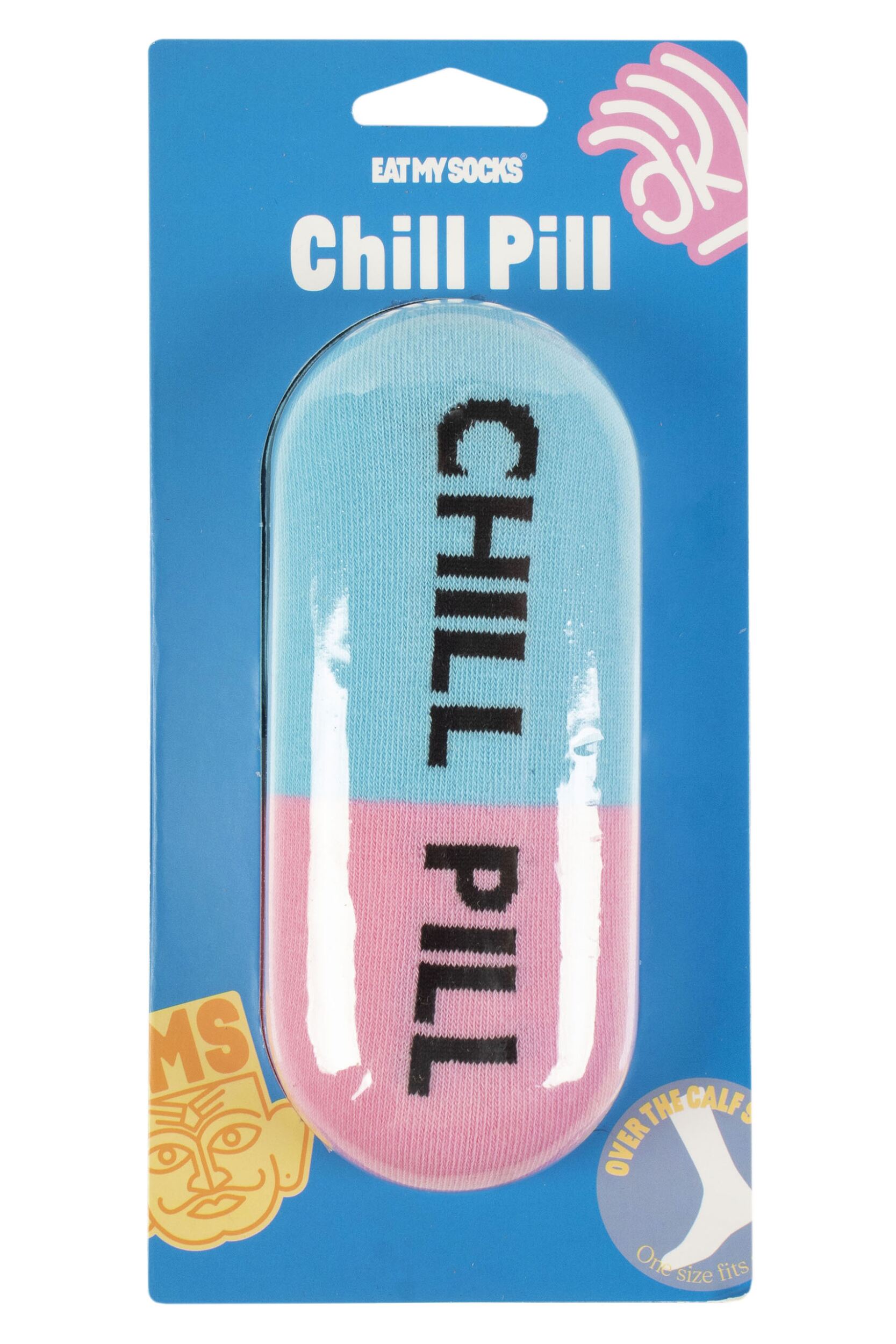 EAT MY SOCKS 1 Pair Chill Pill Cotton Socks Chill Pill One Size