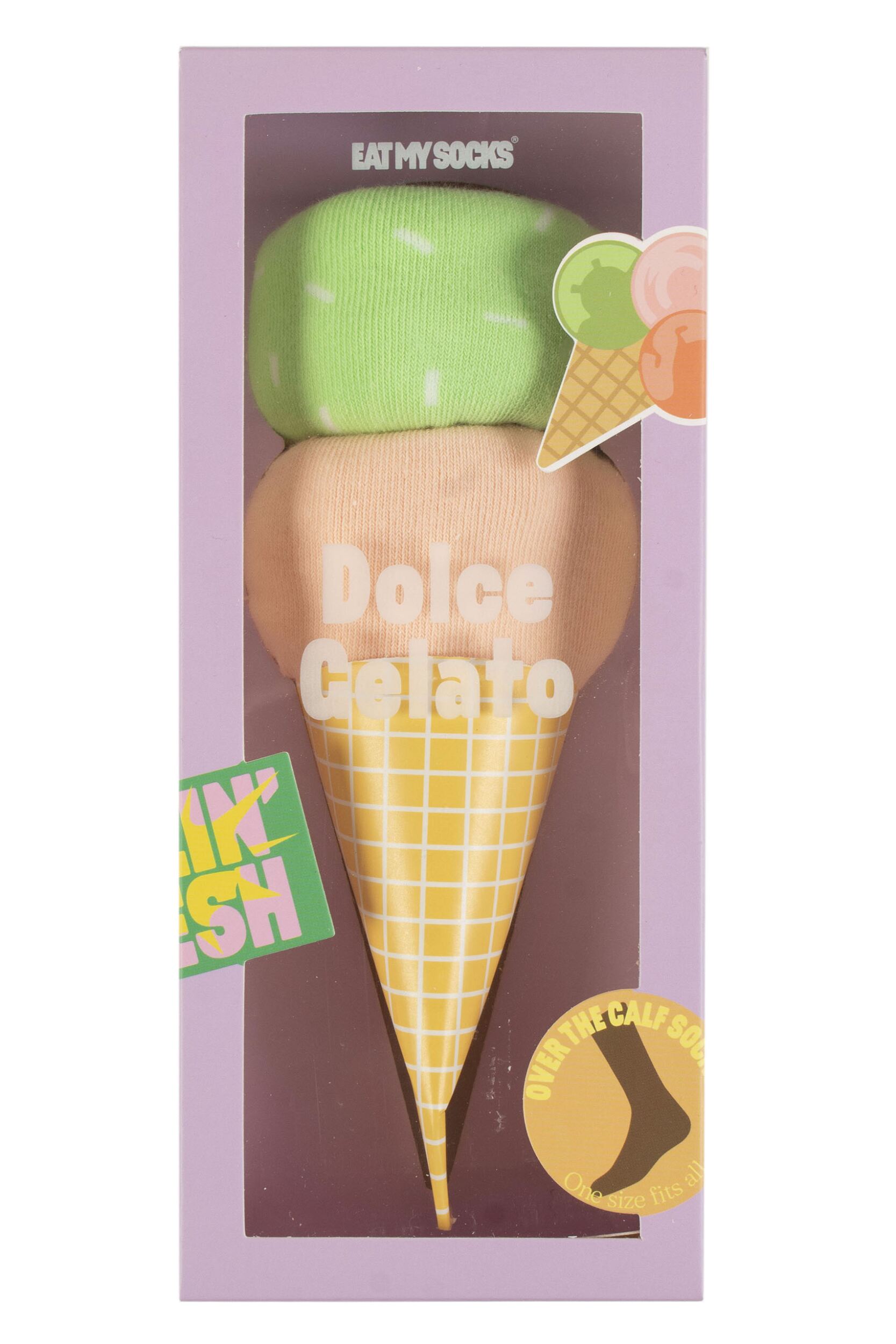 EAT MY SOCKS 1 Pair Dolce Gelato Cotton Socks Dolce Gelato One Size