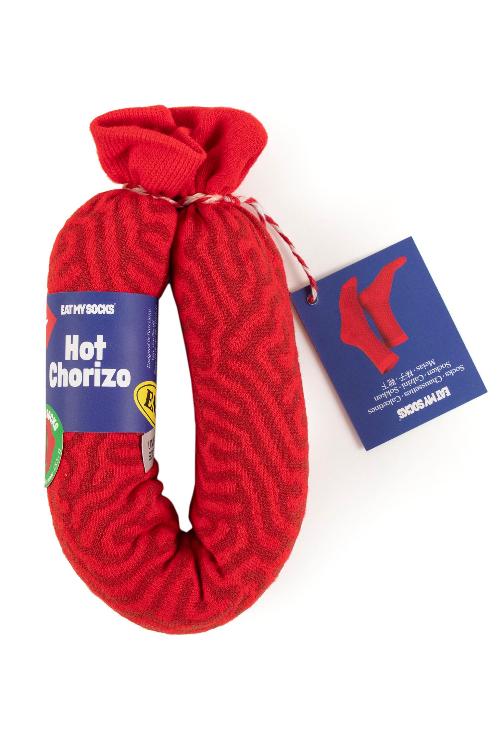EAT MY SOCKS 1 Pair Hot Chorizo Cotton Socks Hot Chorizo One Size