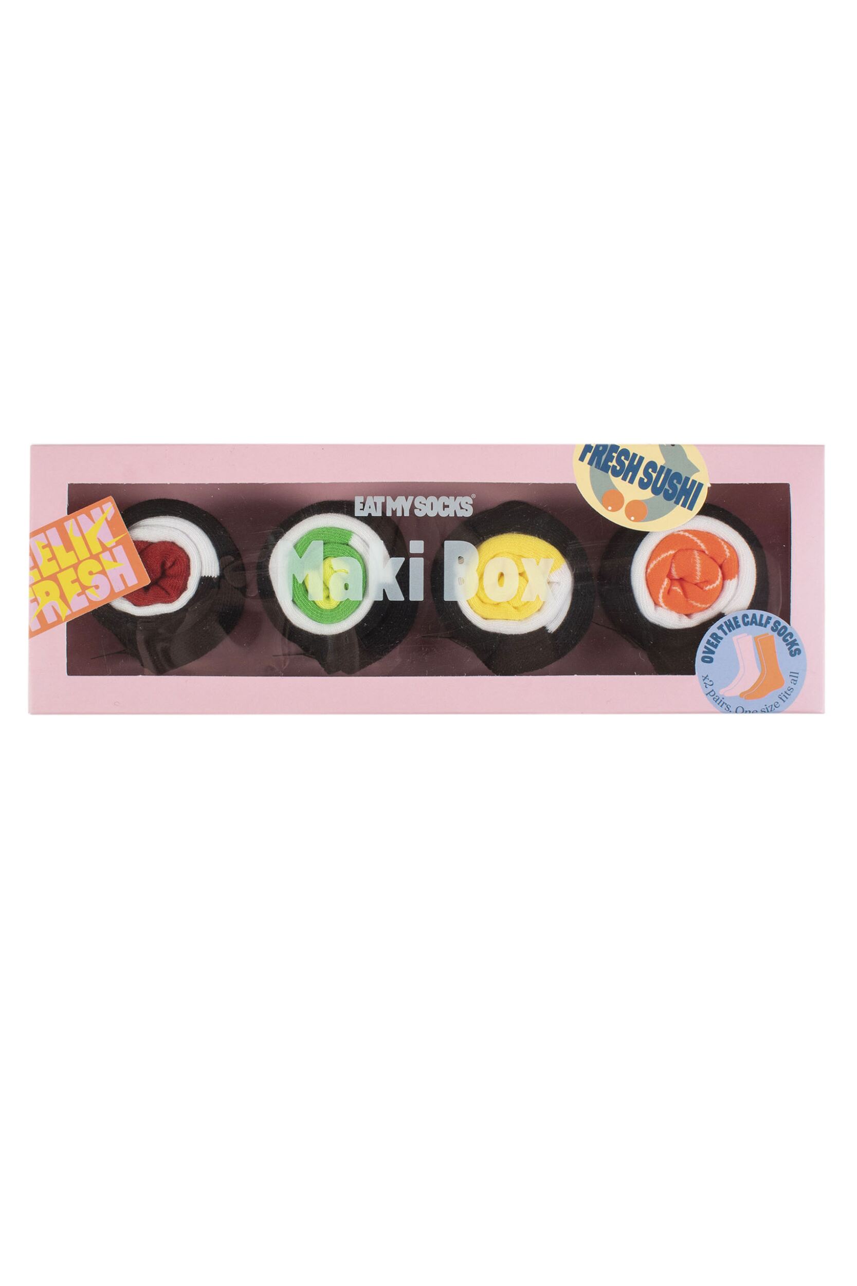 EAT MY SOCKS 2 Pair Sushi Box Cotton Socks Maki One Size