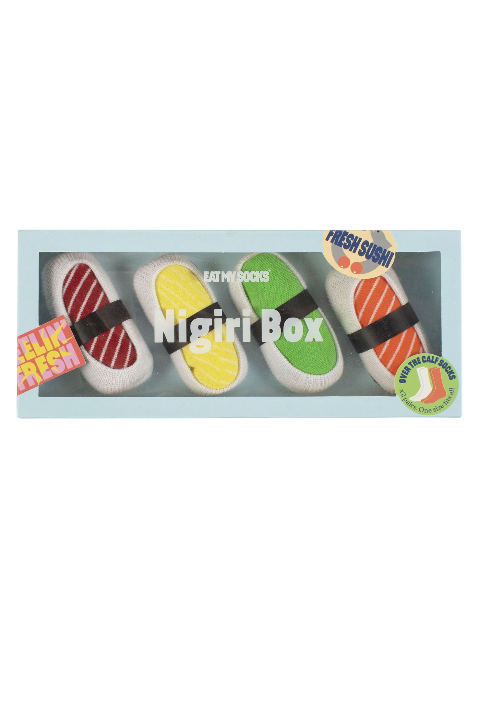 EAT MY SOCKS 2 Pair Sushi Box Cotton Socks Nigiri One Size
