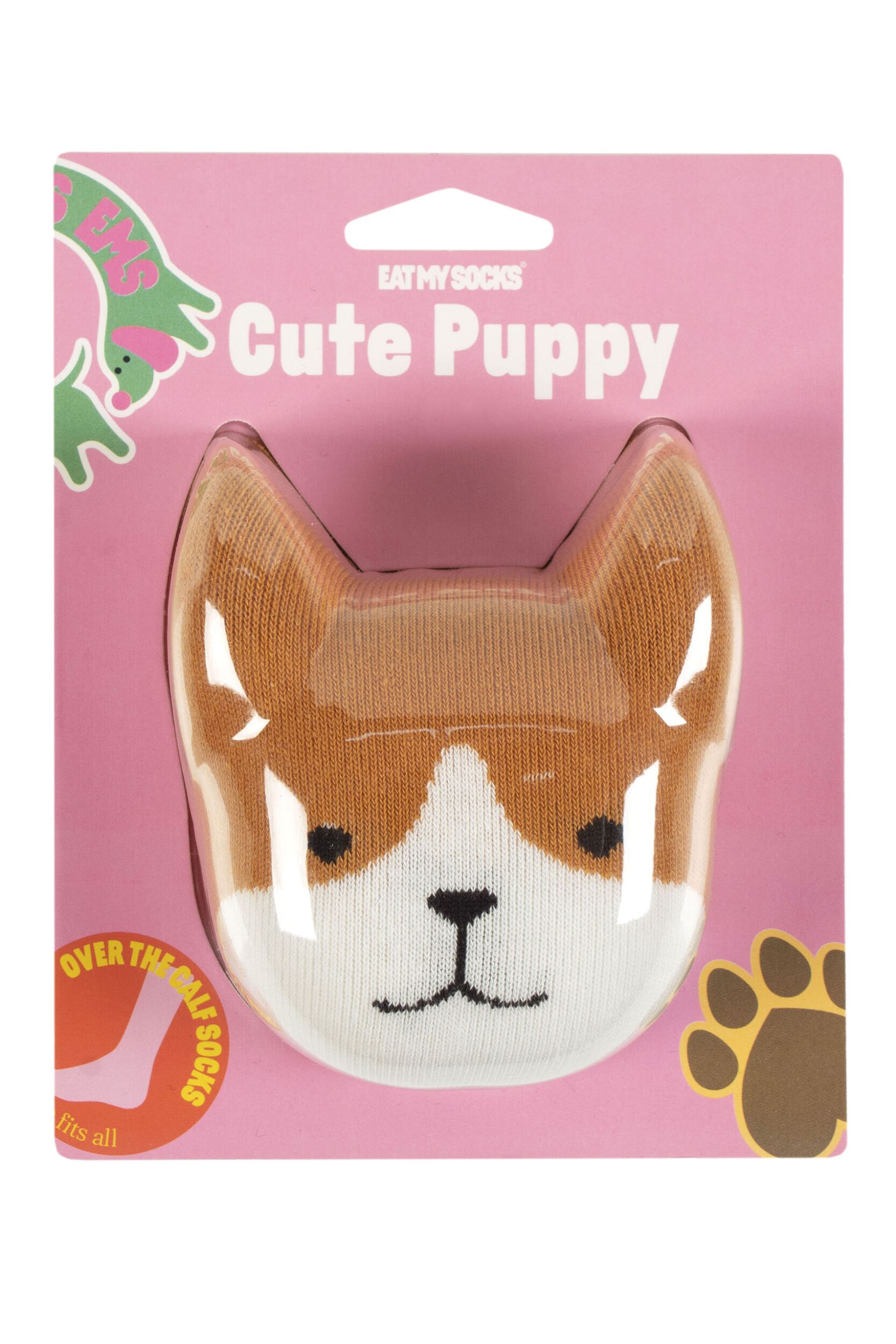 EAT MY SOCKS 1 Pair Cute Puppy Cotton Socks Puppy Dog One Size