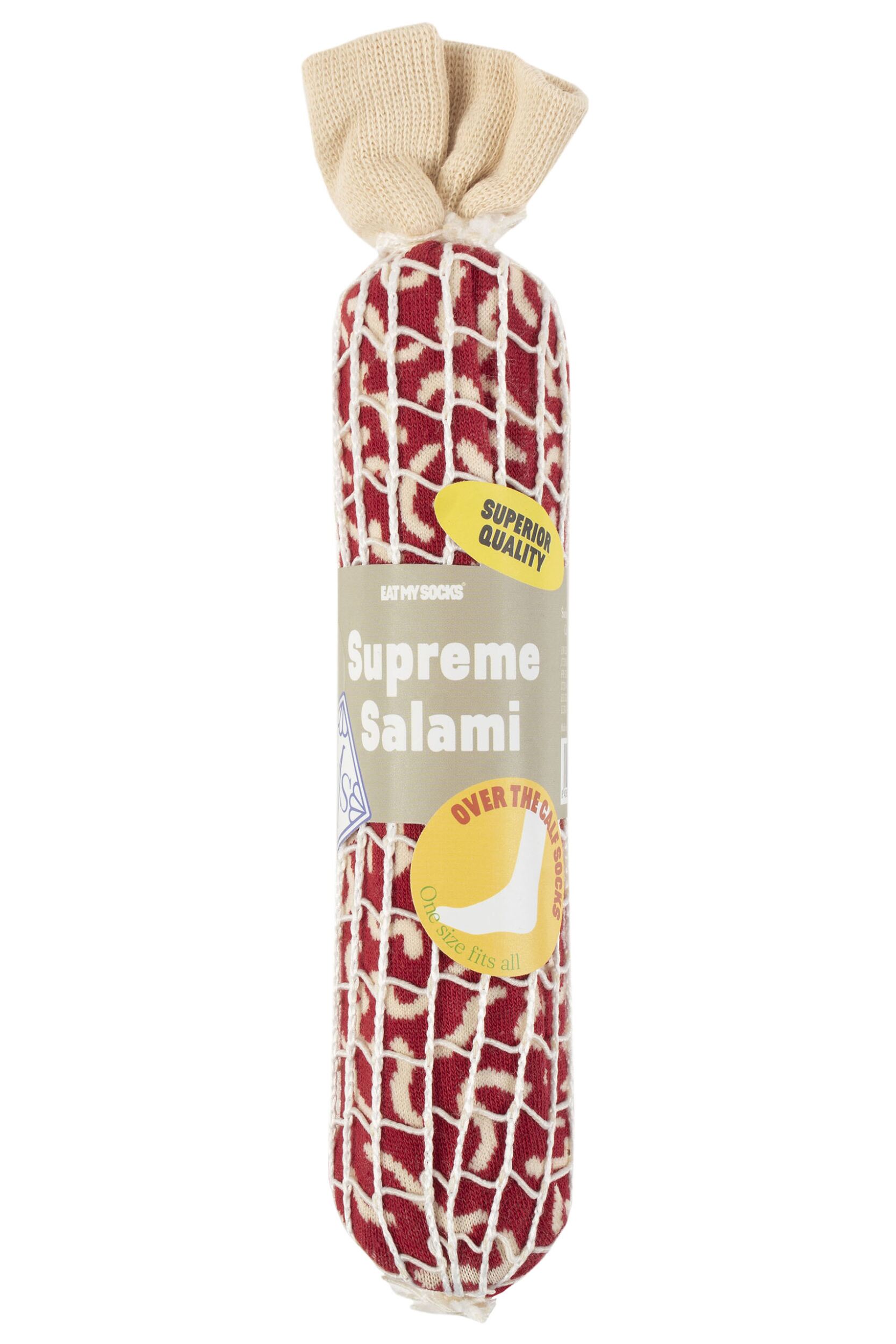 EAT MY SOCKS 1 Pair Supreme Salami Cotton Socks Salami One Size
