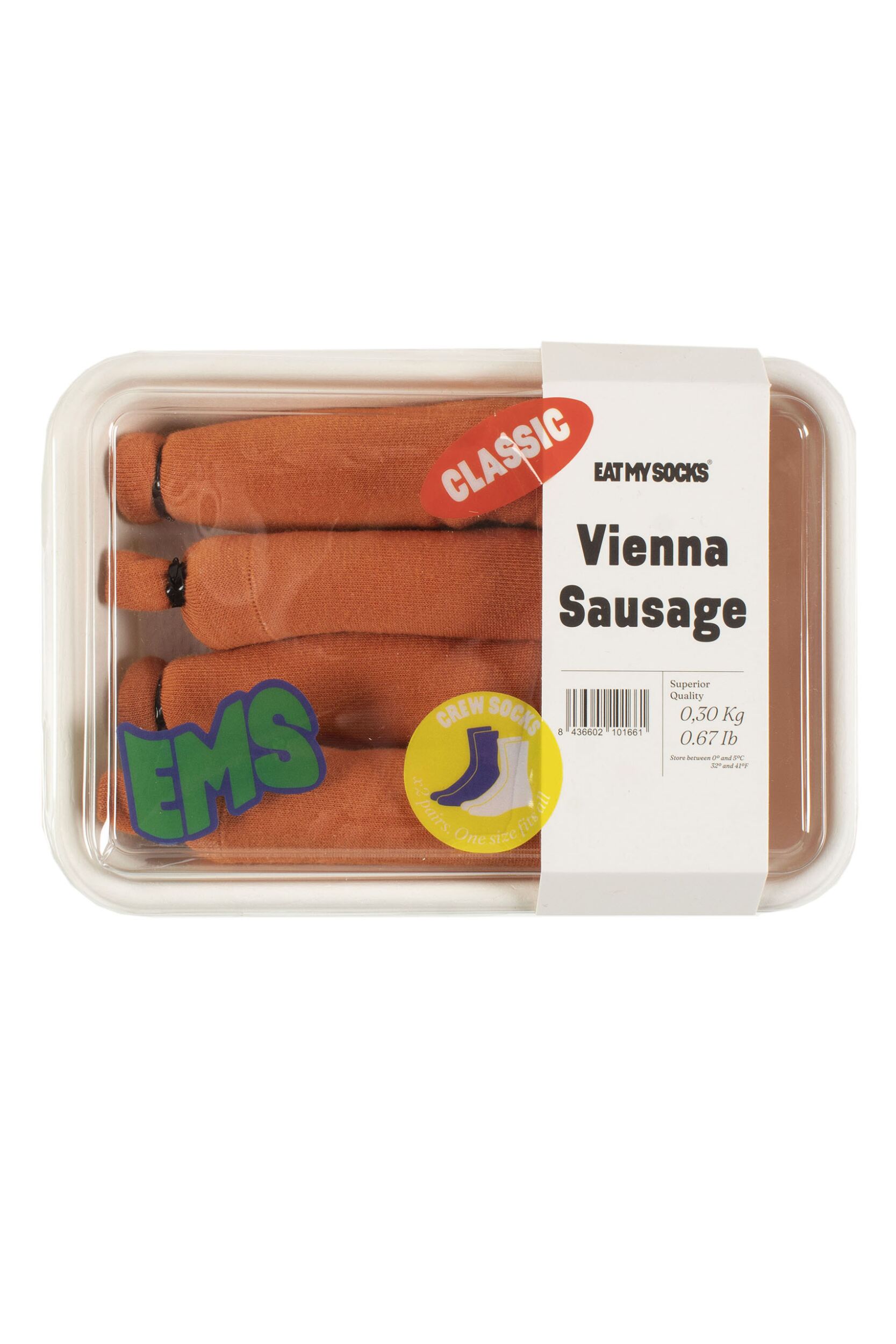 EAT MY SOCKS 2 Pair Vienna Sausage Cotton Socks Vienna Sausage One Size