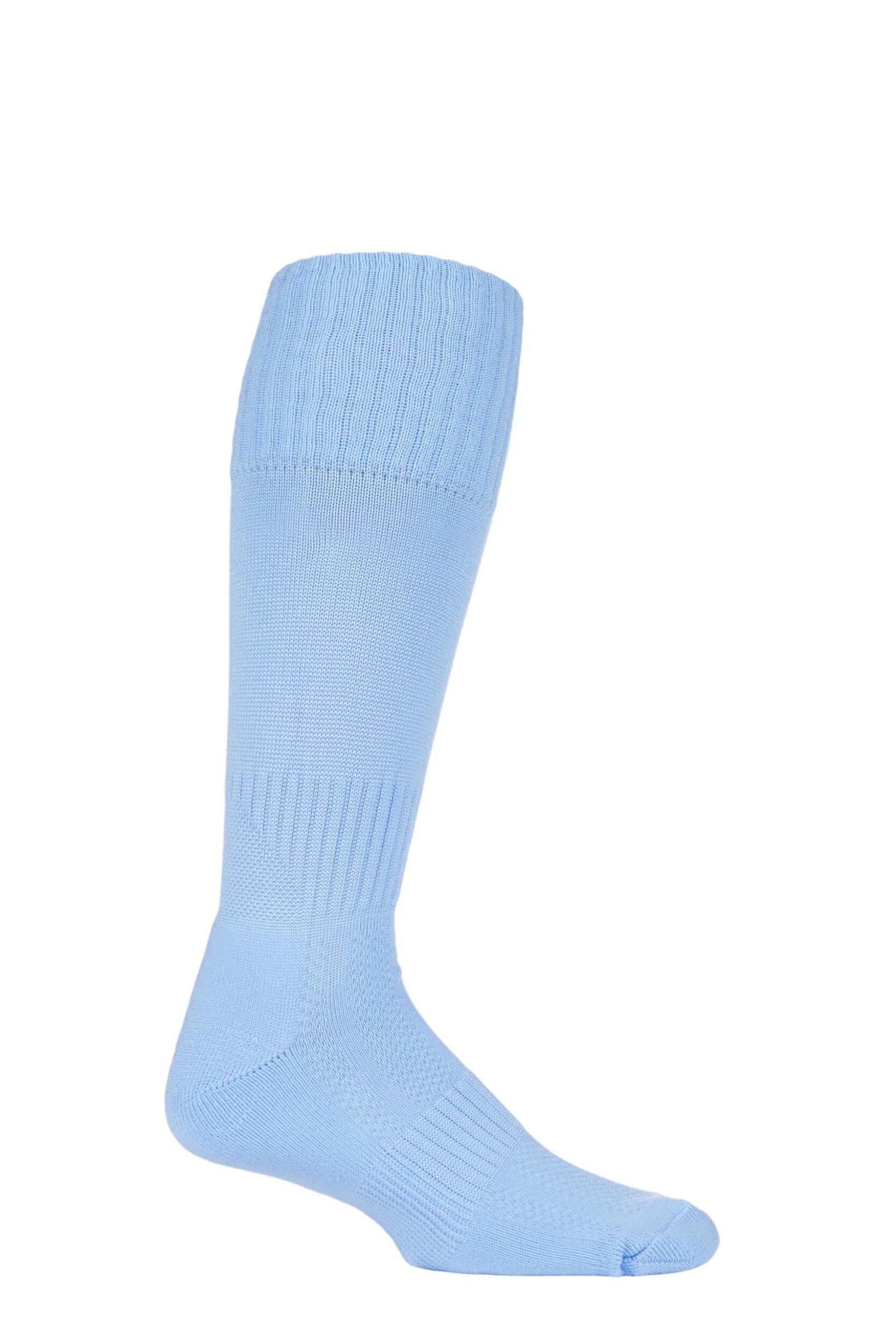 Image of 1 Pair Sky of London Made in the UK Plain Football Socks Mens of London