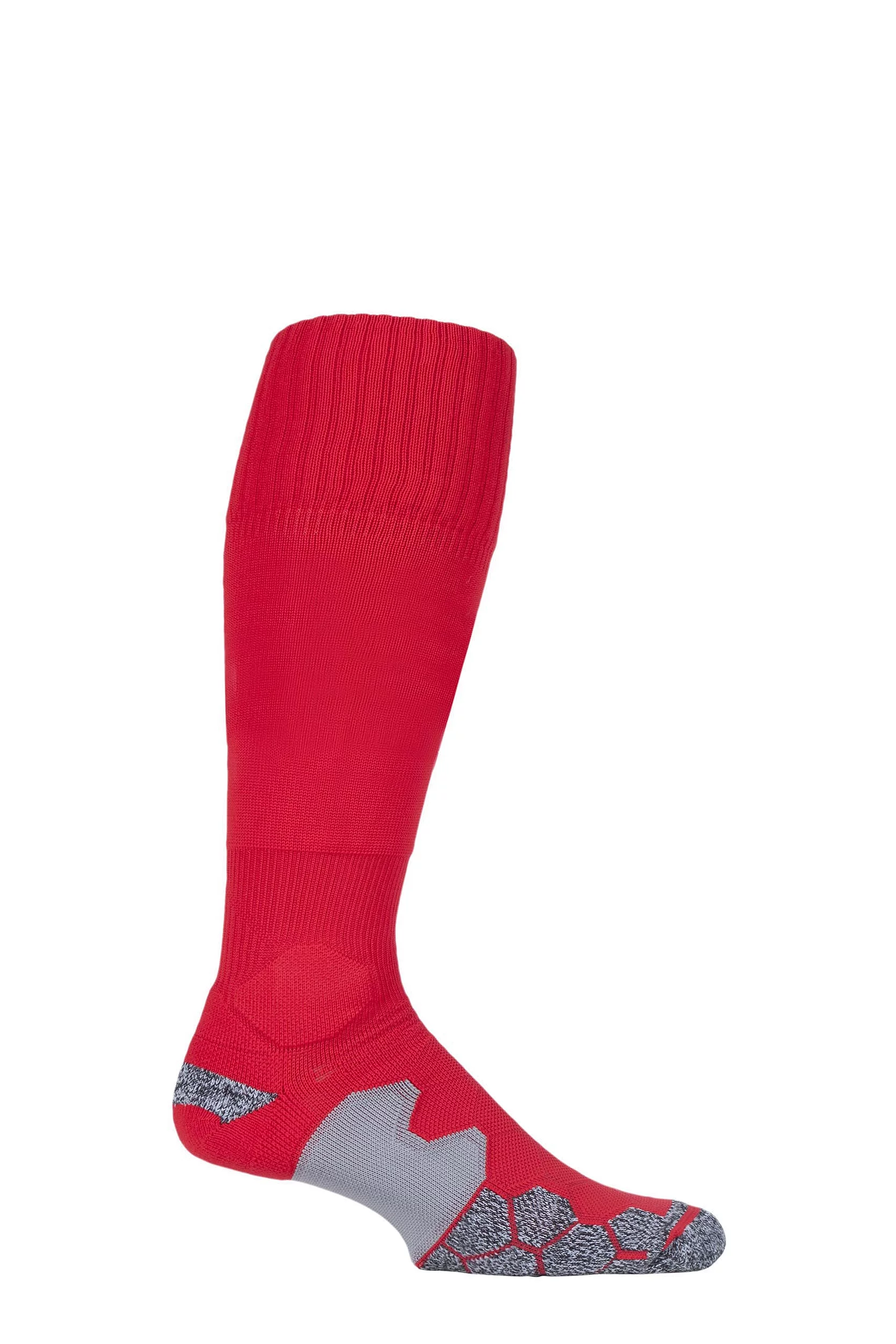 1 Pair Red of London Made in the UK Cushioned Foot Technical Football Socks Men's 6-11 Mens - SOCKSHOP of London