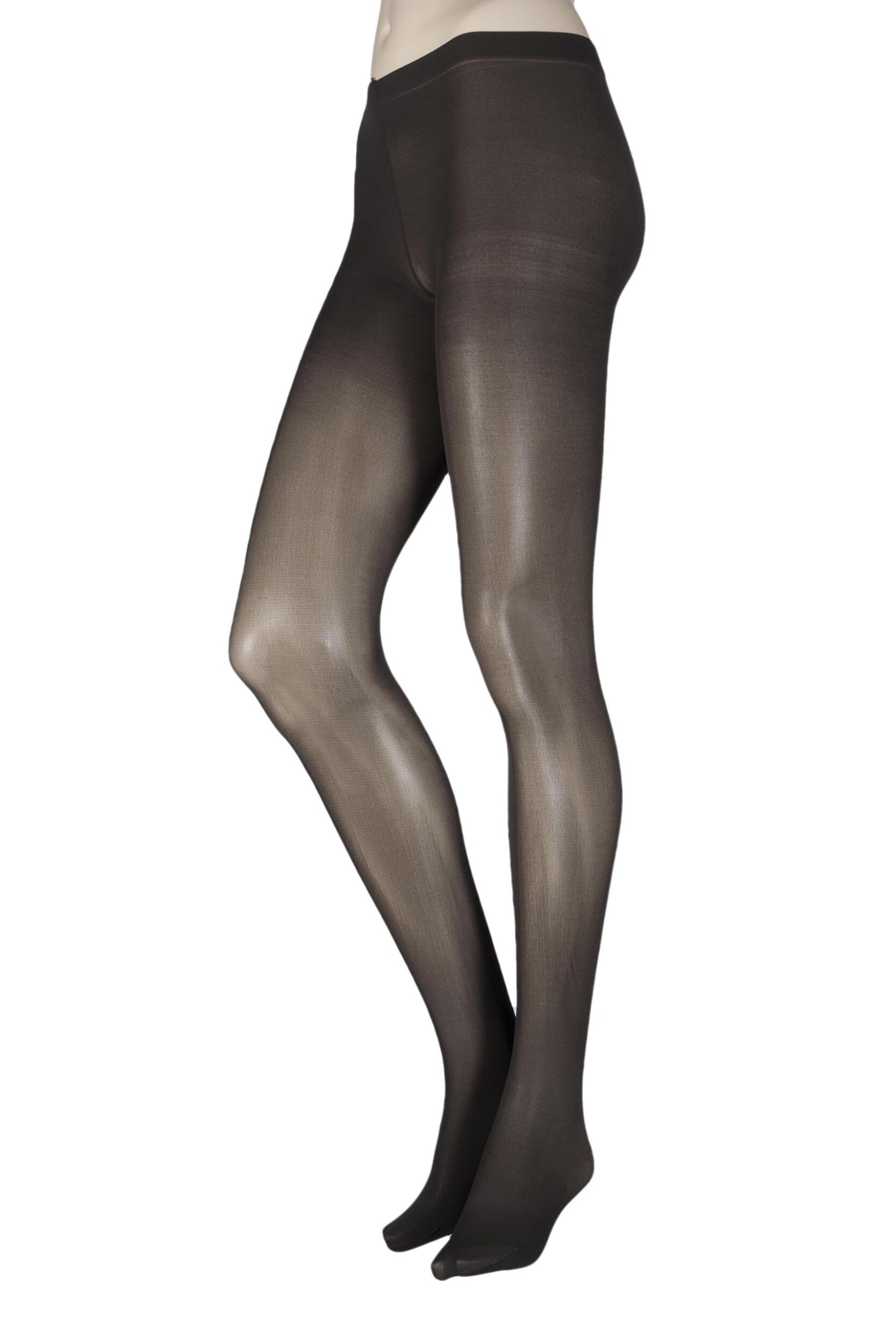 Image of Ladies  Pair Elle  Denier Opaque Tights Cocoa Large