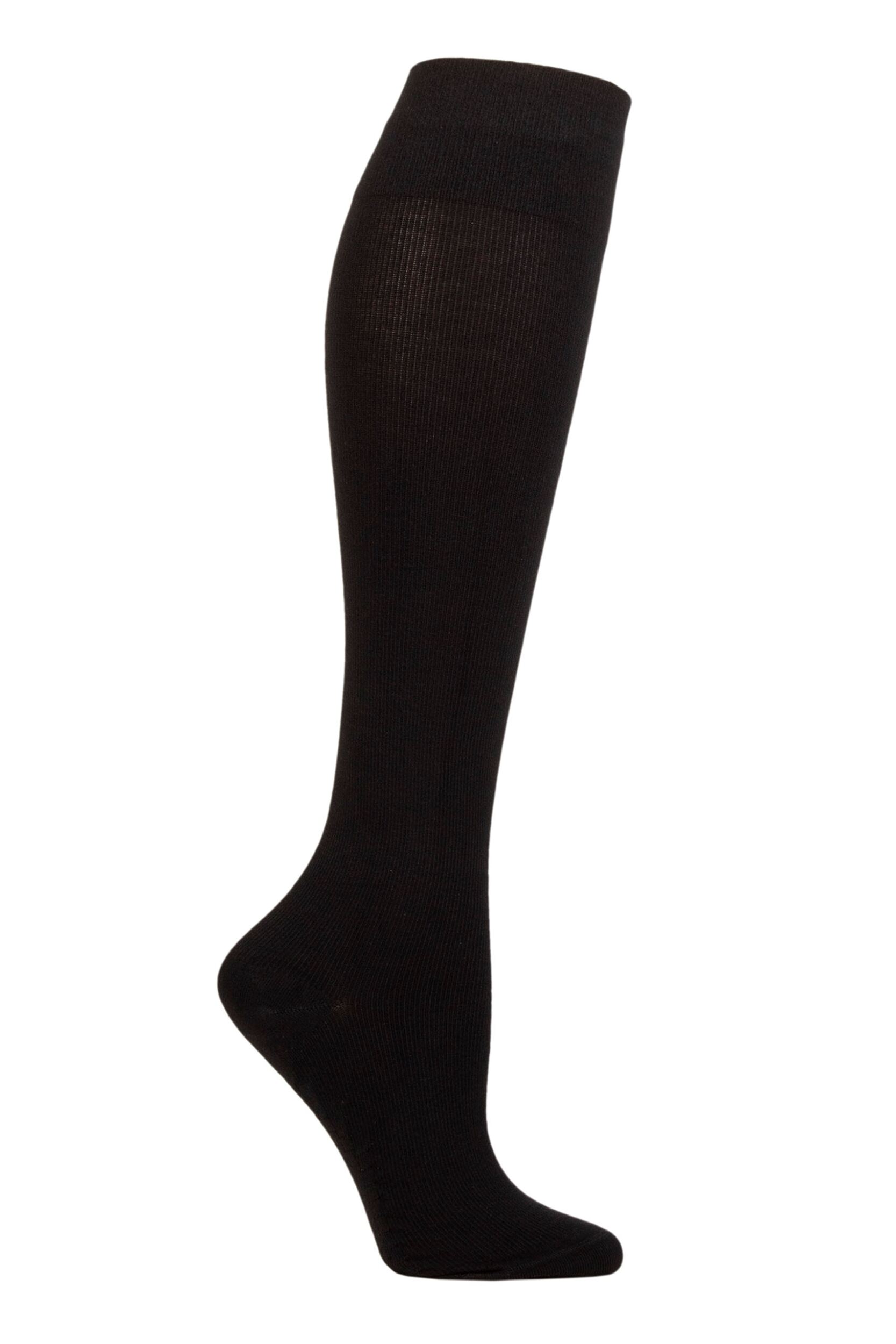 Mens and Women's 1 Pair Atom Milk Compression Massage Socks Black L