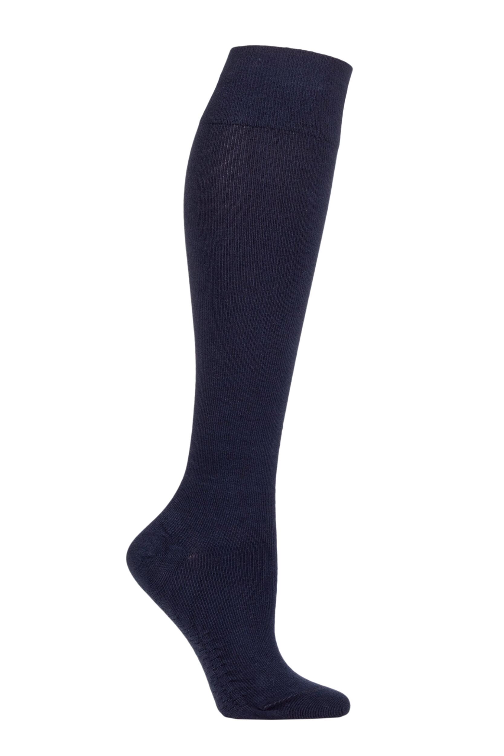 Mens and Women's 1 Pair Atom Milk Compression Massage Socks Navy XL
