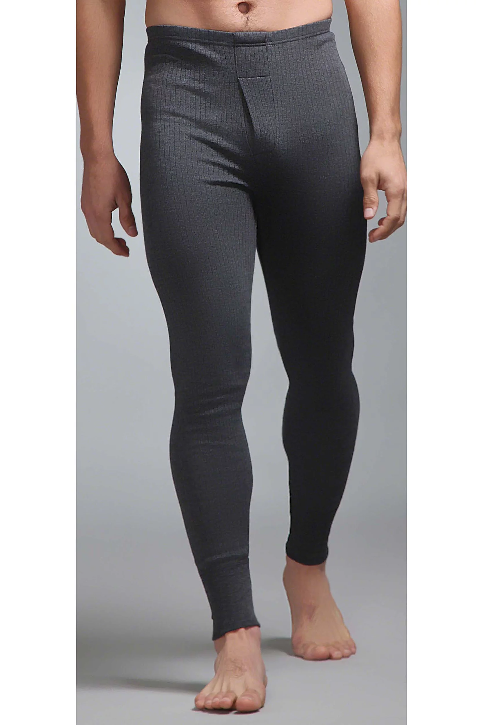 Mens 1 Pair SOCKSHOP Heat Holders 0.45 TOG Thermal Long Johns Charcoal
