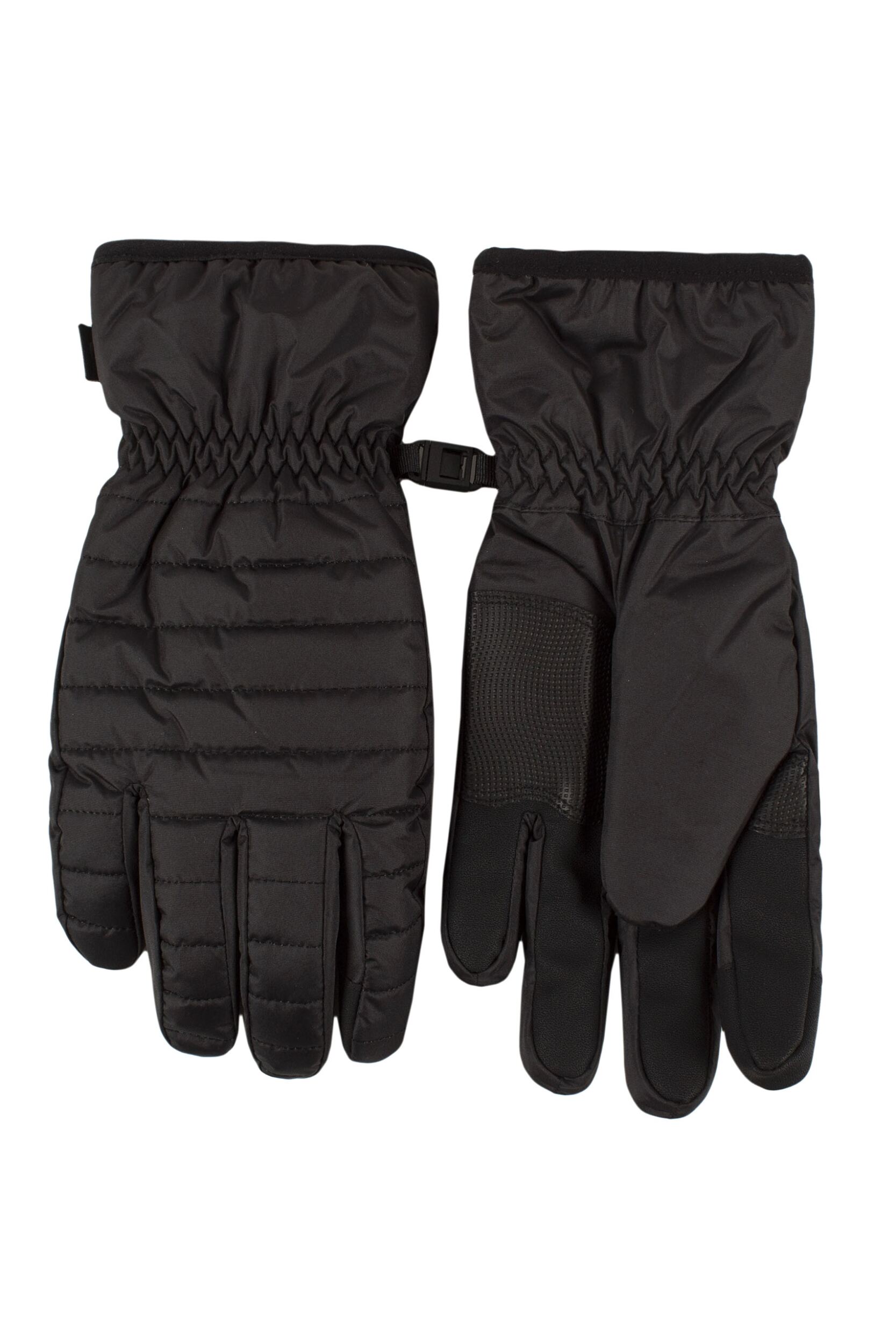 Mens 1 Pair Heat Holders Gunnison Quilted Gloves Black L/XL