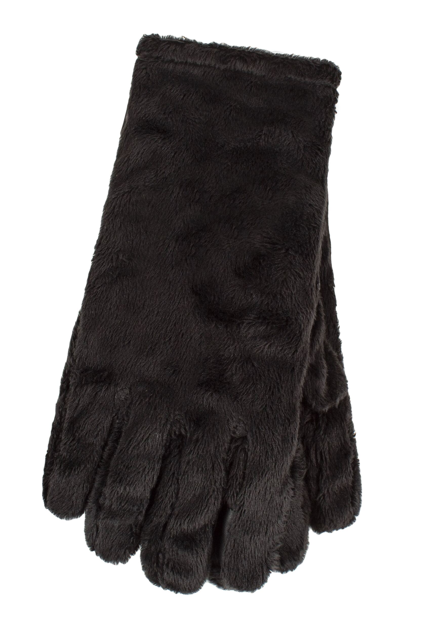 Women's 1 Pair Heat Holders Denali Fuzzy Gloves Black S/M