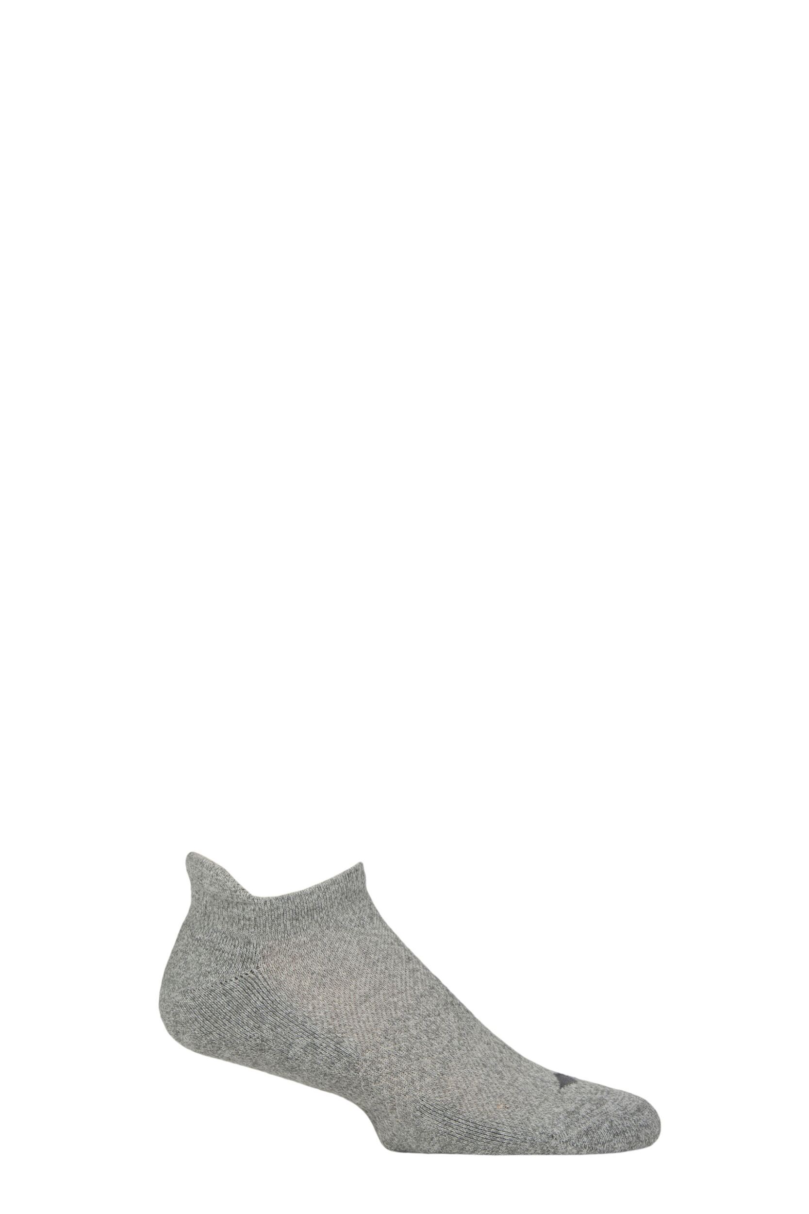 Image of Mens and Women's 1 Pair HJ Hall Technical Rambler Light Comfort Trainer Socks Light Grey UK 6-11