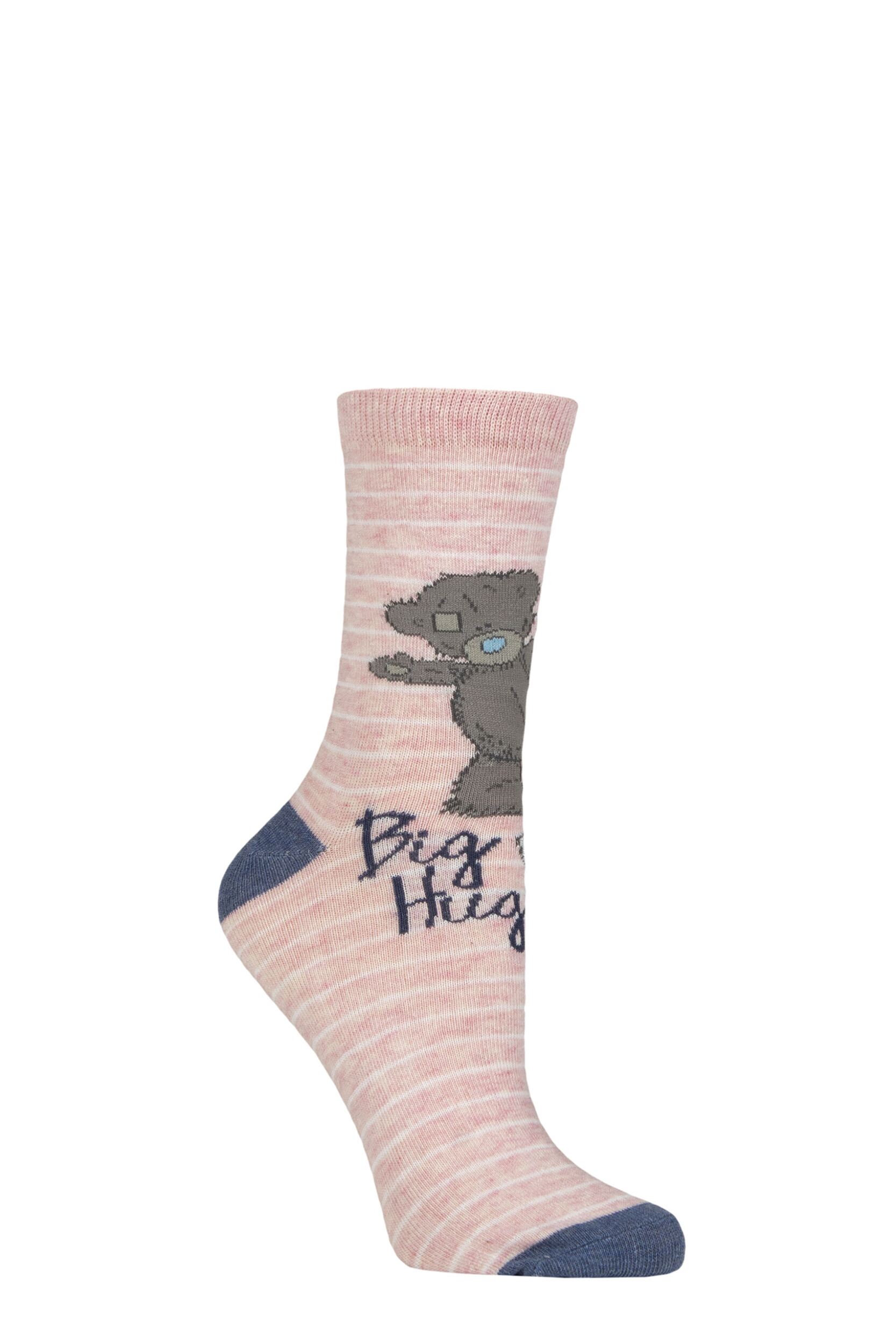 Women's 1 Pair SOCKSHOP Tatty Teddy Cotton Socks Multi 4-7 Women's