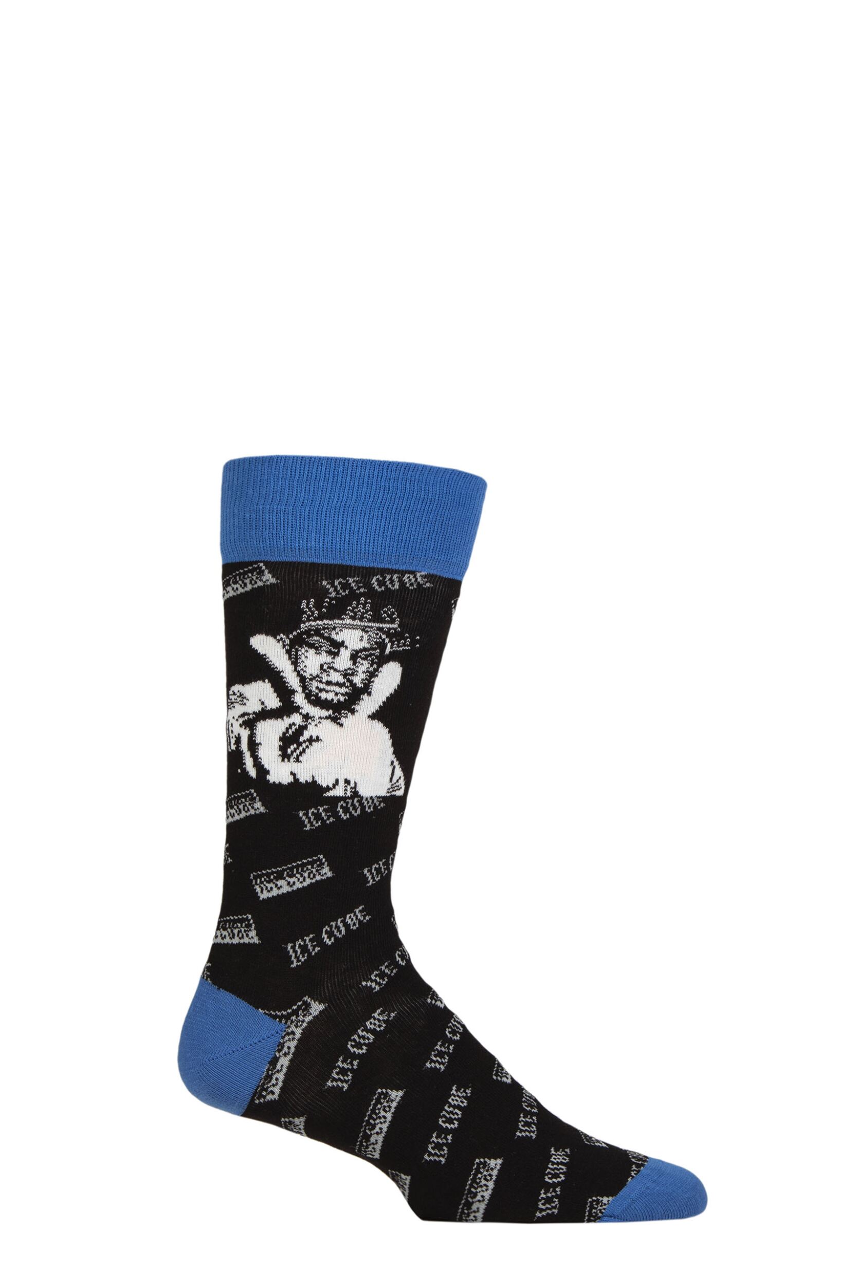 SOCKSHOP Music Collection 1 Pair Ice Cube Cotton Socks Photo One Size