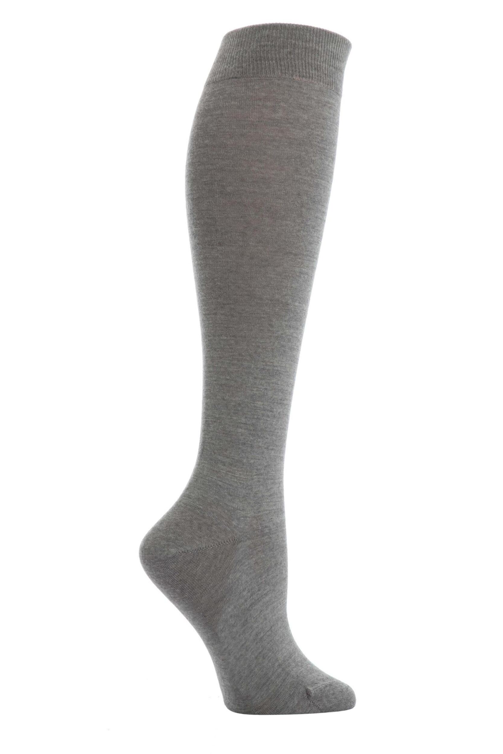 1 Pair Shetland Soft Merino Wool Knee High Socks Ladies 4-5 Ladies - Falke
