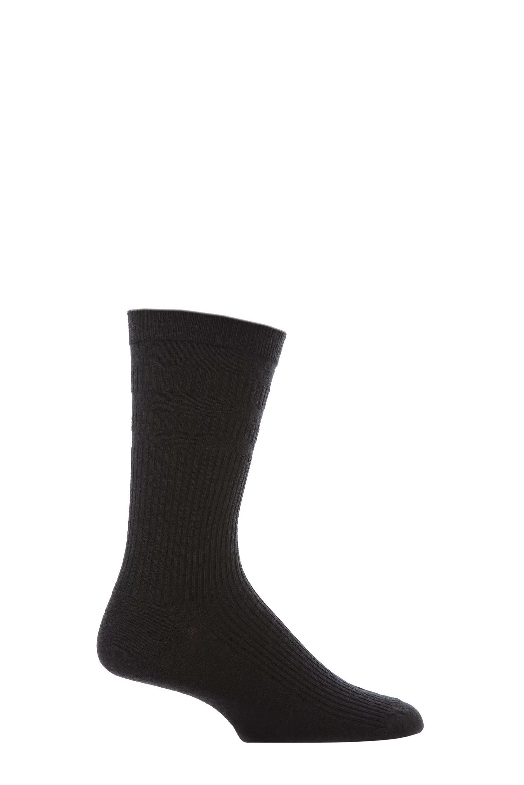 1 Pair Black Original Wool Softop Socks Men's 6-11 Mens - HJ Hall