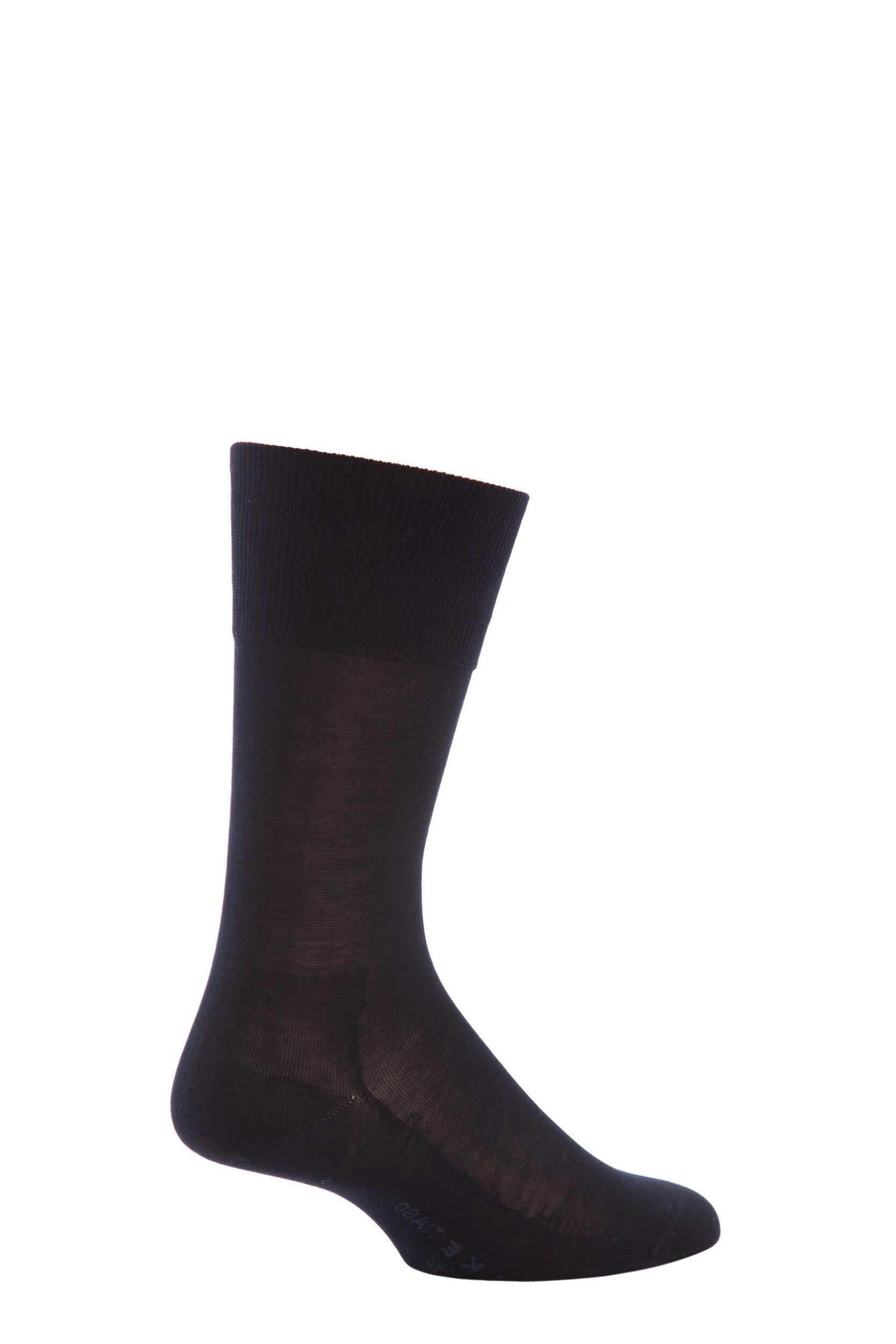 1 Pair Dark Navy Tiago Classic Fil d'Ecosse Mercerised Cotton Socks Men's 10-11 Mens - Falke