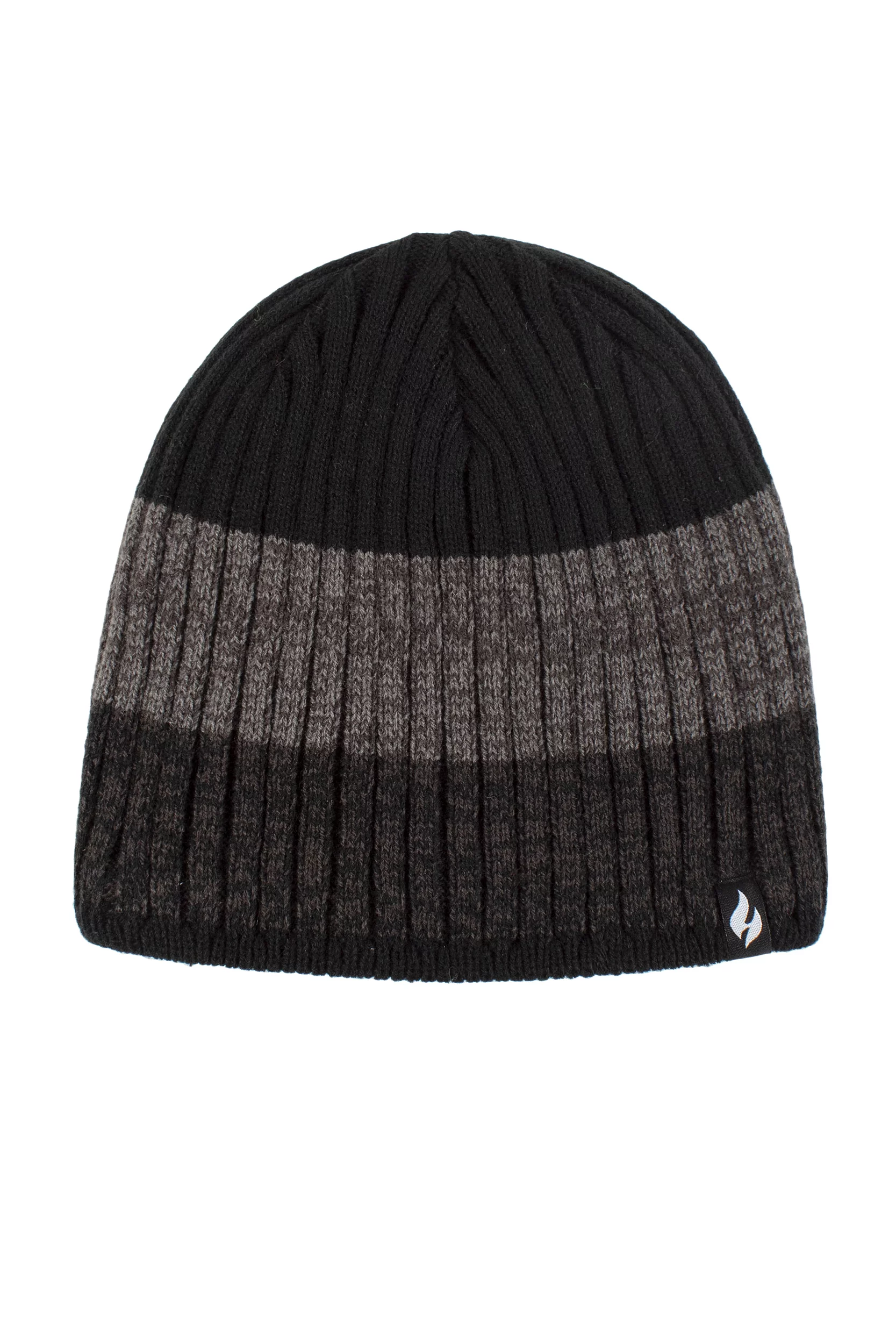 Mens 1 Pack SOCKSHOP Heat Holders Linden Stripe Hat Black