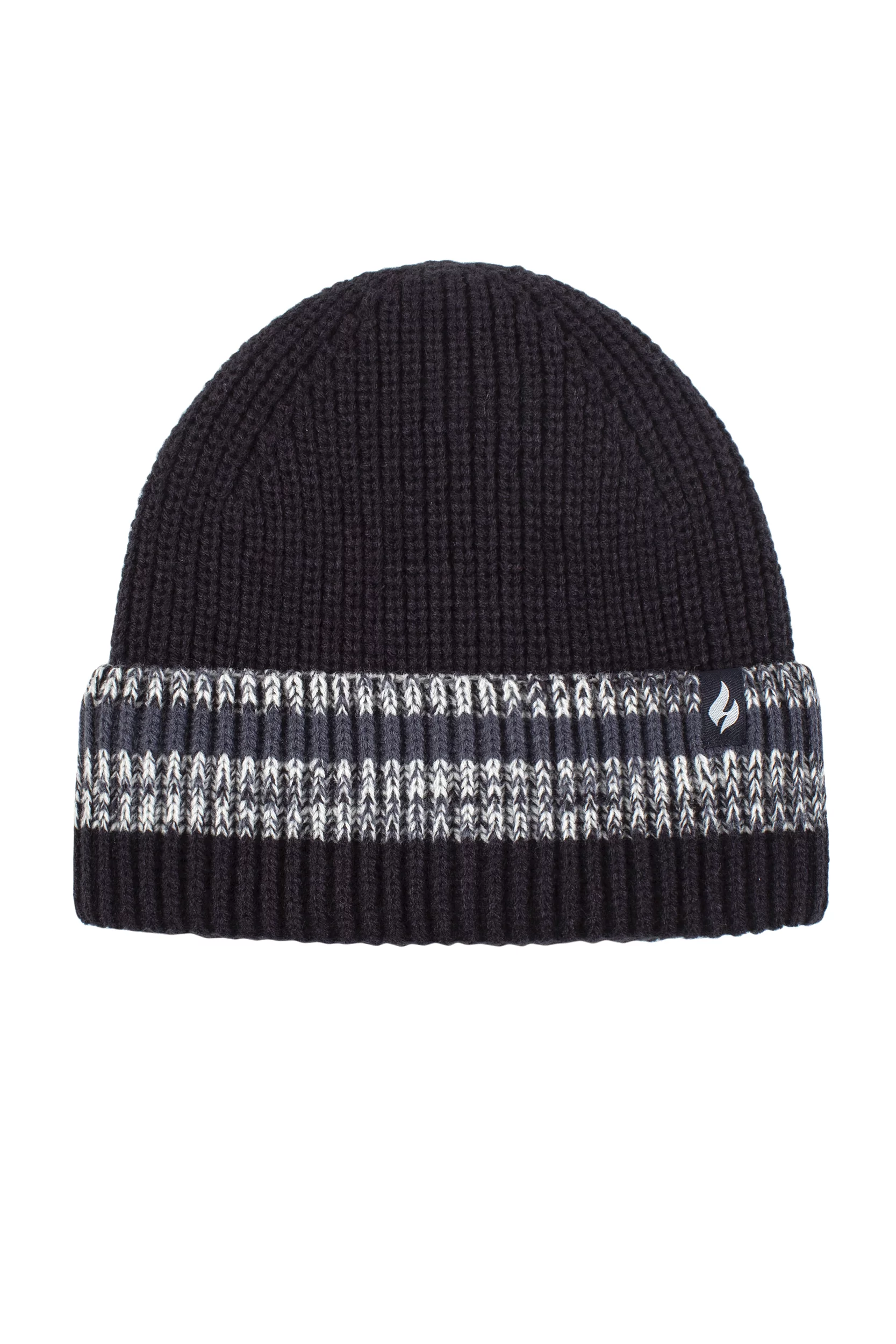 Mens 1 Pack SOCKSHOP Heat Holders Arran Turnover Stripe Hat Denim