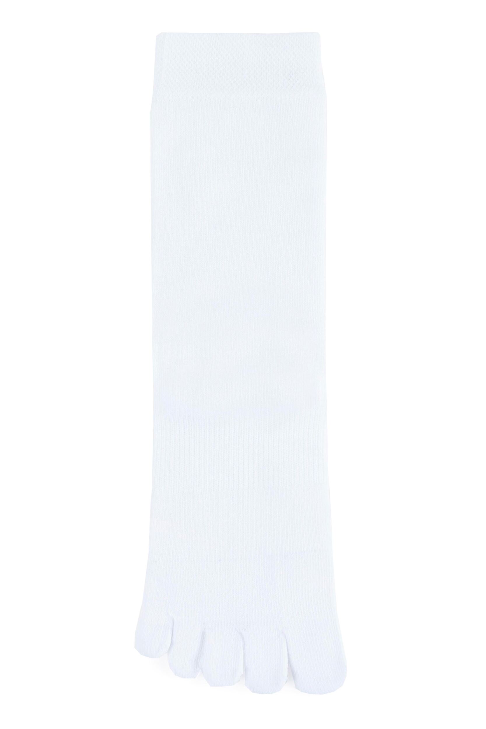 1 Pair White Footnurse Toe Socks Ladies 4-8 Ladies - Iomi