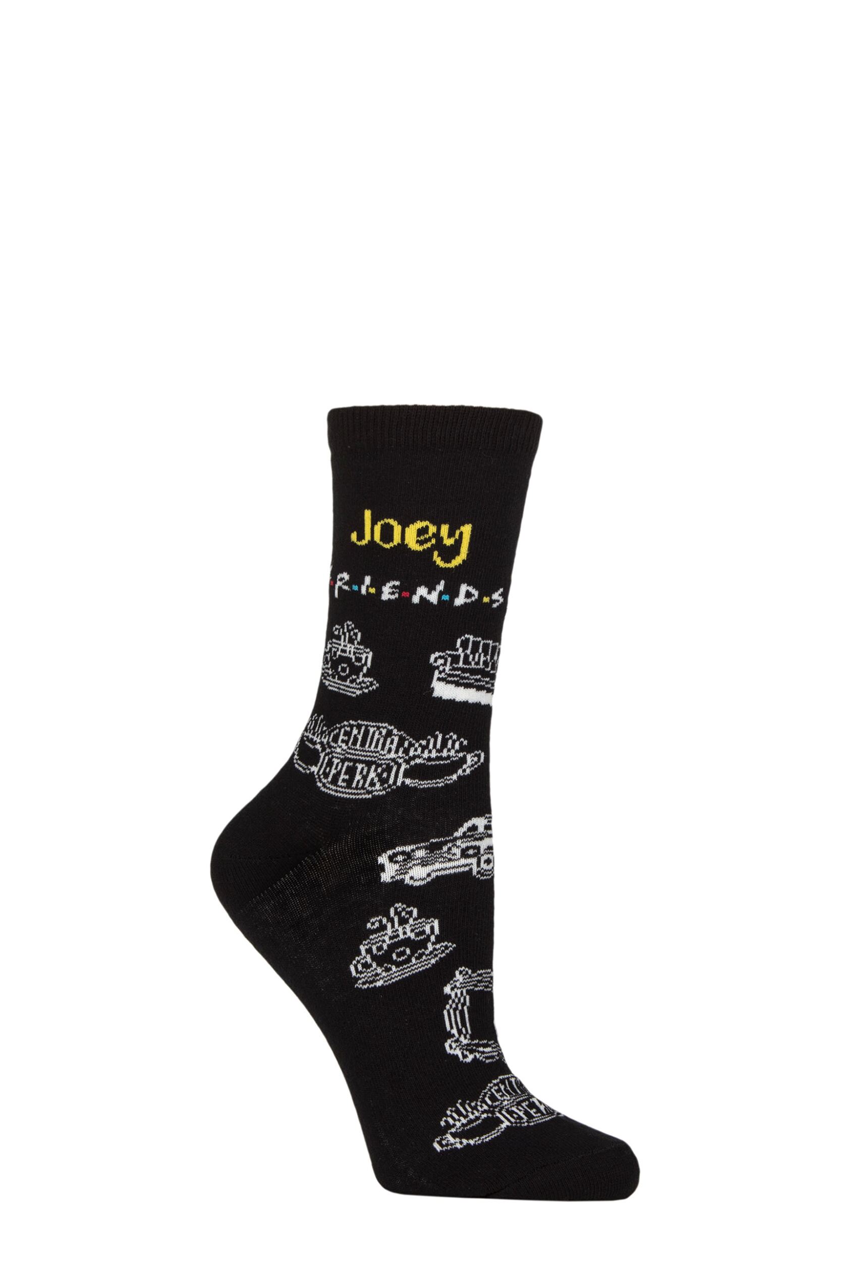 Women’s 1 Pair SOCKSHOP Friends Joey Cotton Socks Multi 4-7 Women’s