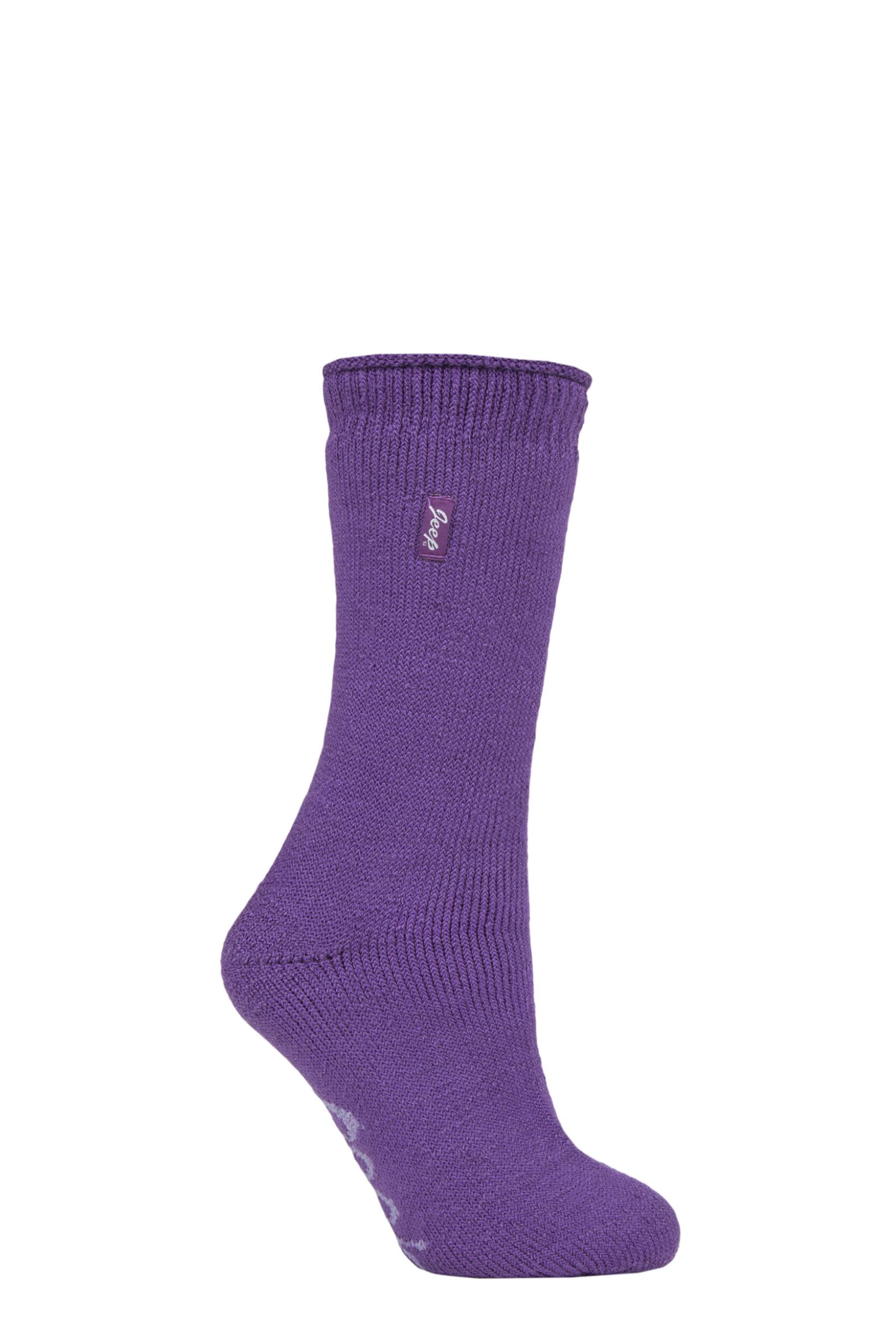 Women's 1 Pair Jeep Renegade Thermal Boot Socks Violet 4-8 Ladies