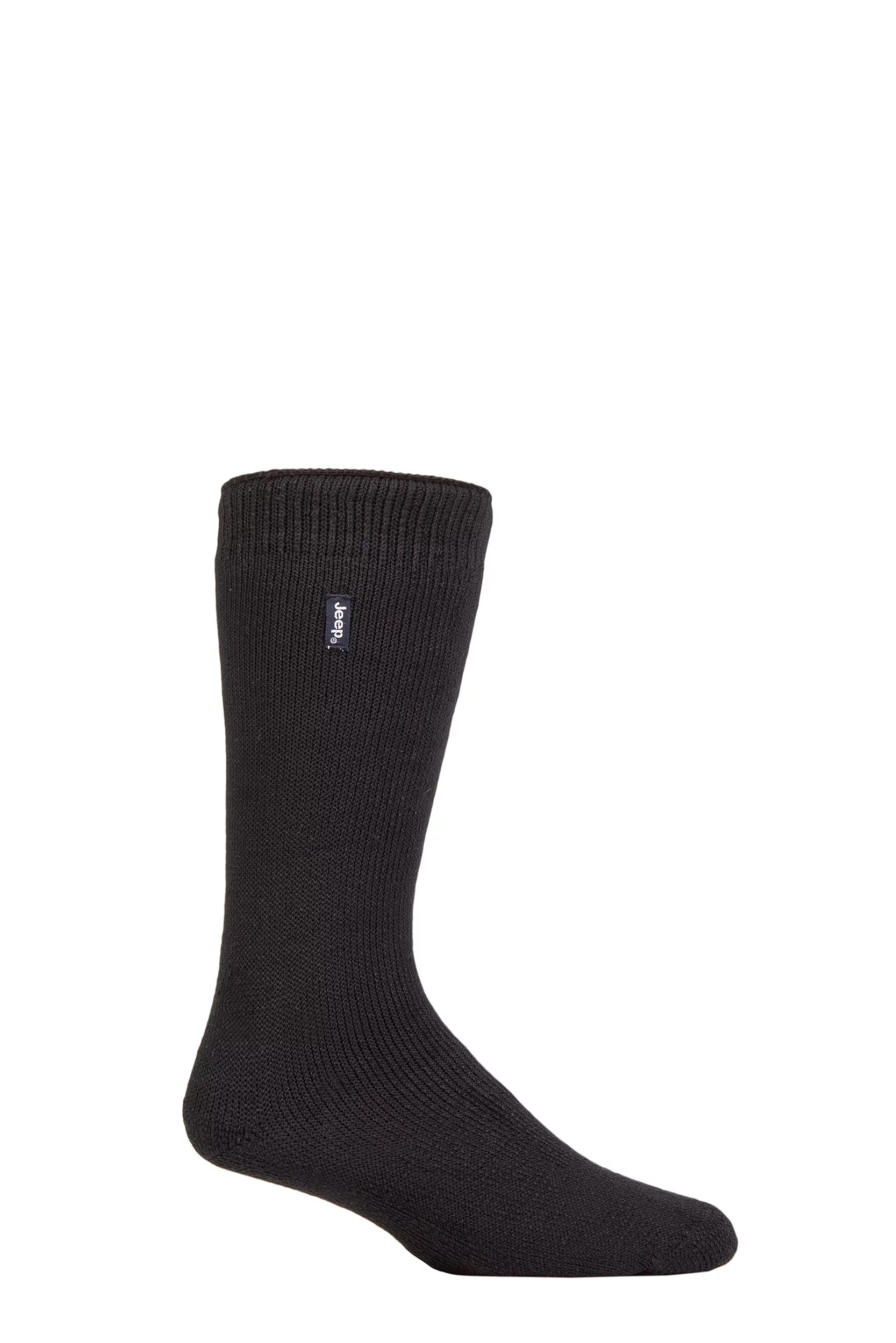 Mens 1 Pair Jeep Renegade Thermal Boot Socks Black 6-11 Mens