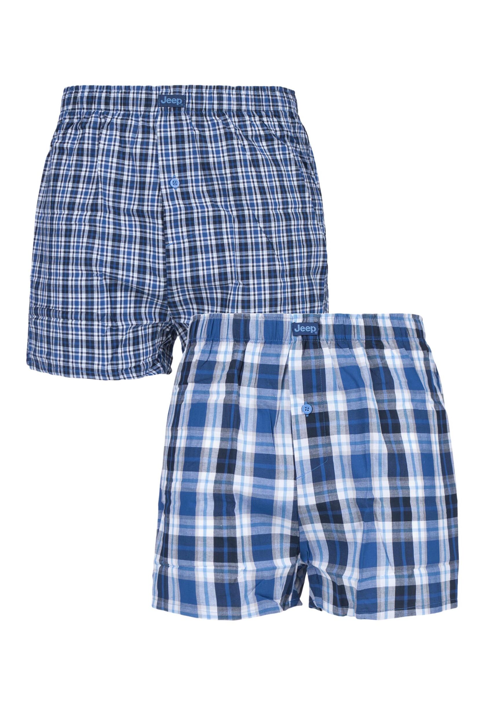 2 Pair Navy Navy Boxers Men's Small - Jeep