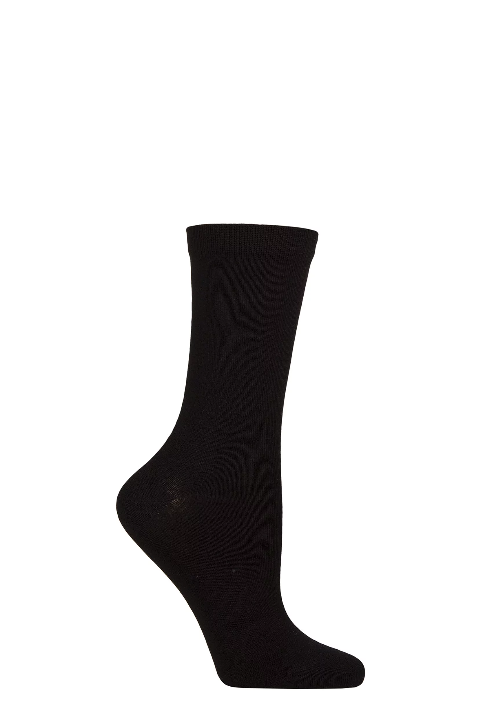 Women's 1 Pair SOCKSHOP of London Plain Bamboo Socks Black 4