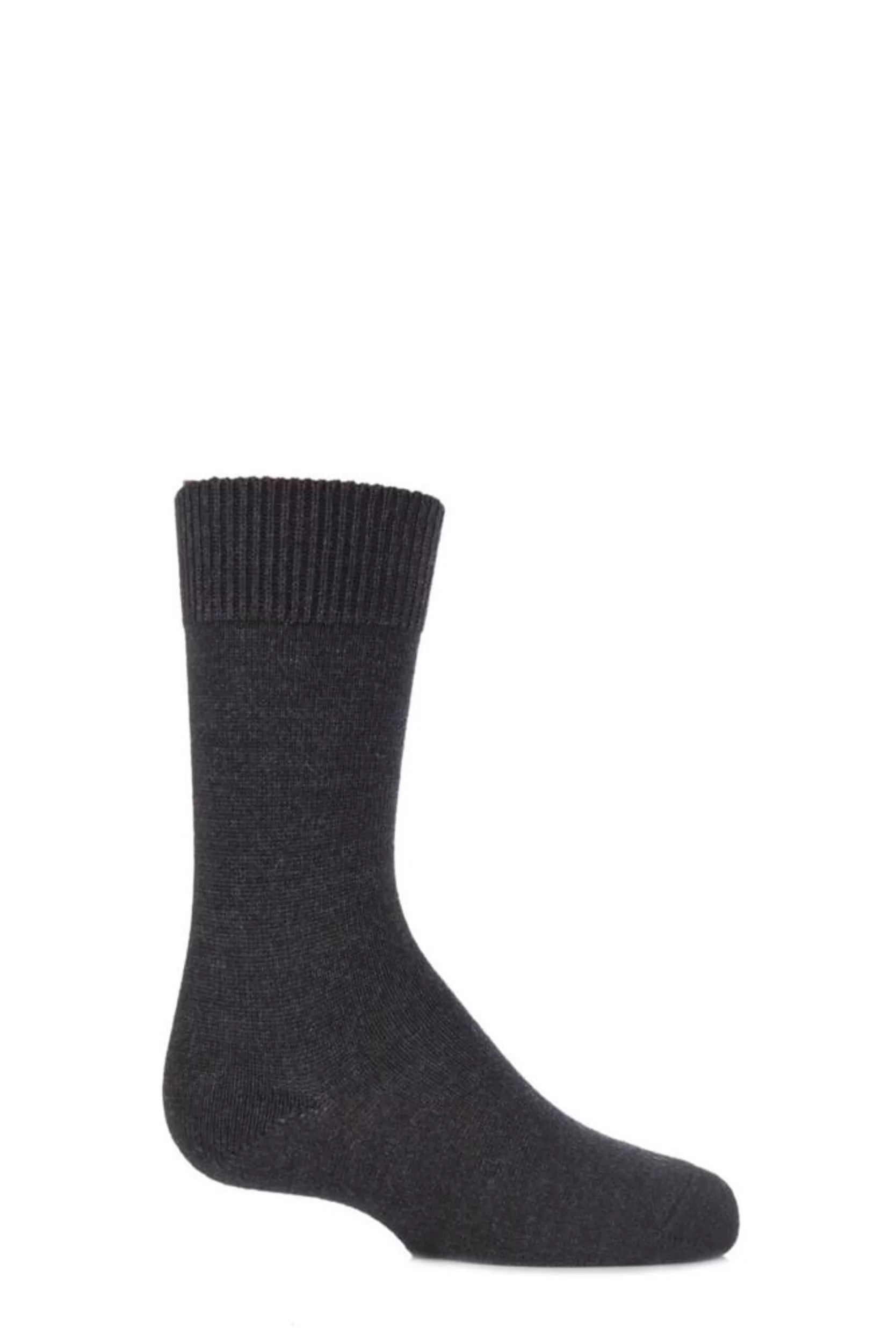 1 Pair Anthracite Melange Comfort Wool Plain Socks Kids Unisex - Falke