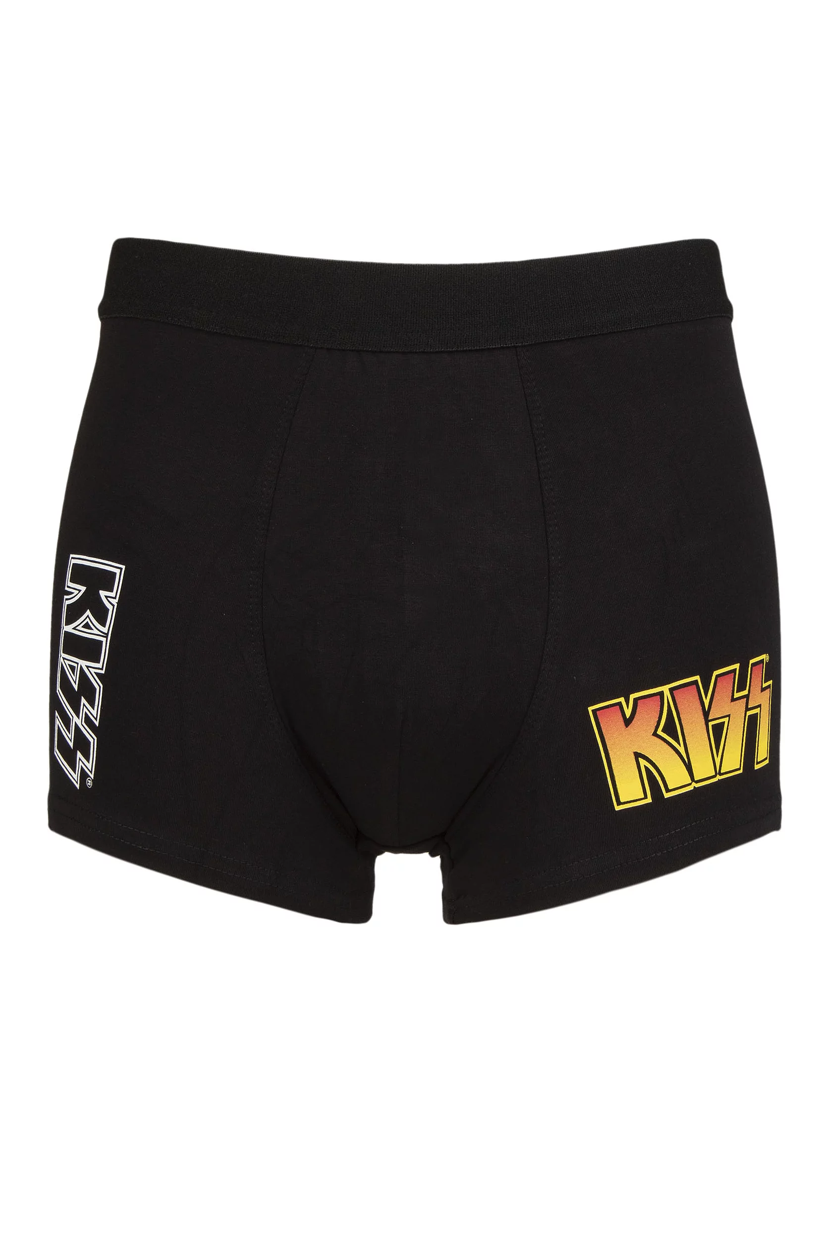 SOCKSHOP Music Collection 1 Pack KISS Boxer Shorts Black Small