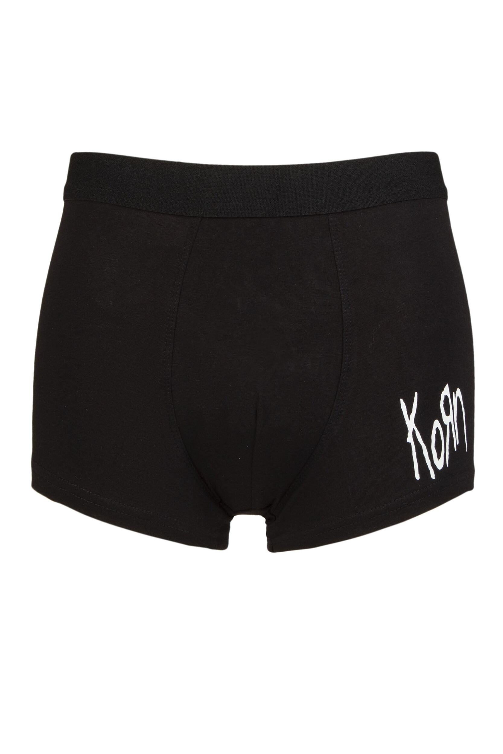 SOCKSHOP Music Collection 1 Pack Korn Boxer Shorts Black Medium