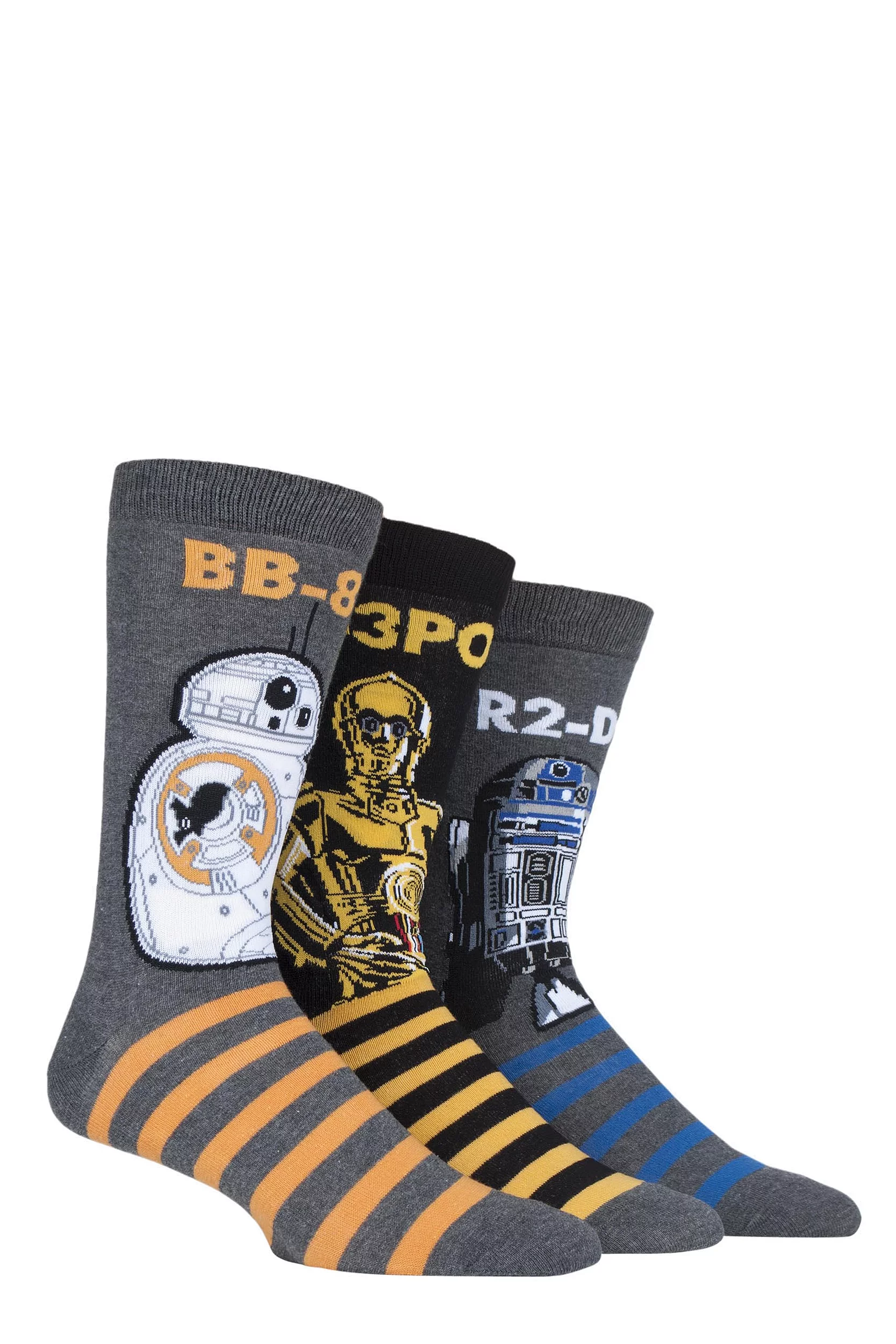 3 Pair Assorted Cotton Socks Men's 6-11 Mens - Film & TV Characters