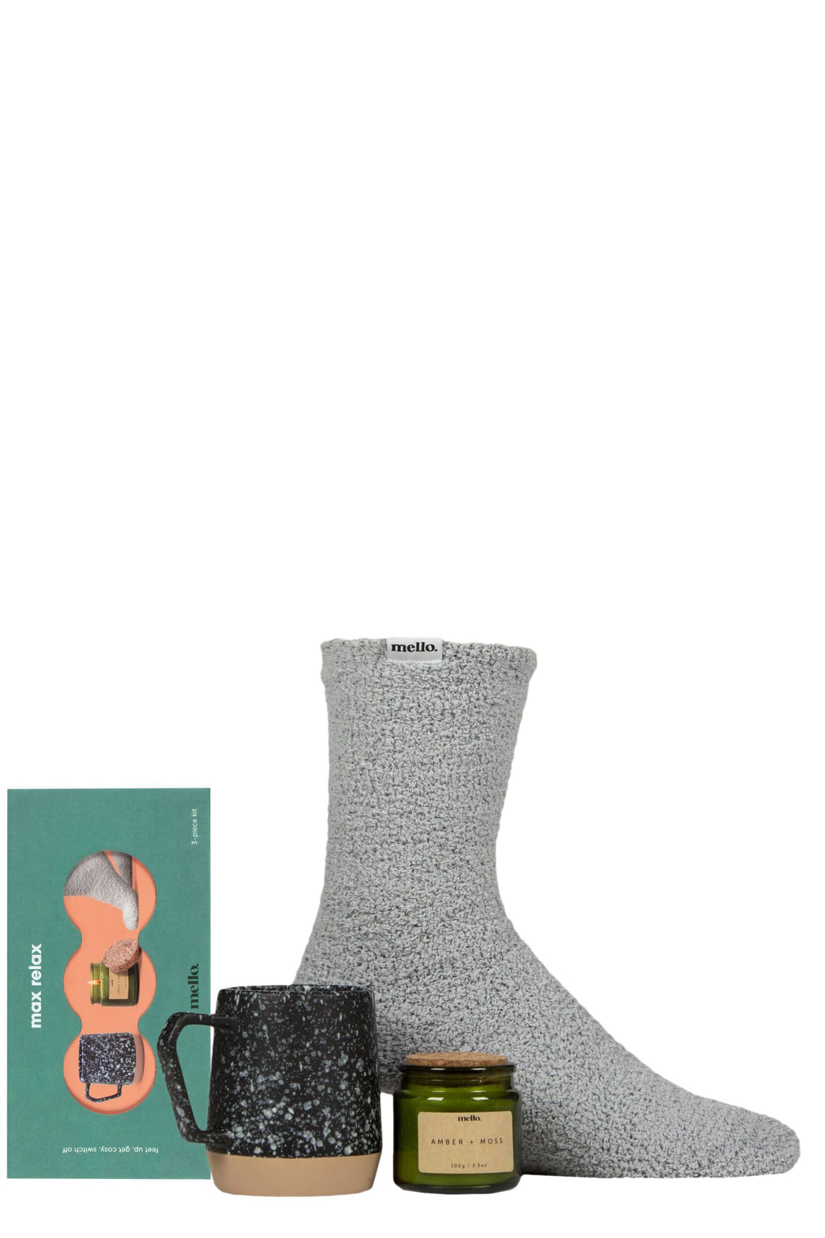 Luckies of London Mello Max Relax Mug, Candle and Socks Multi One Size