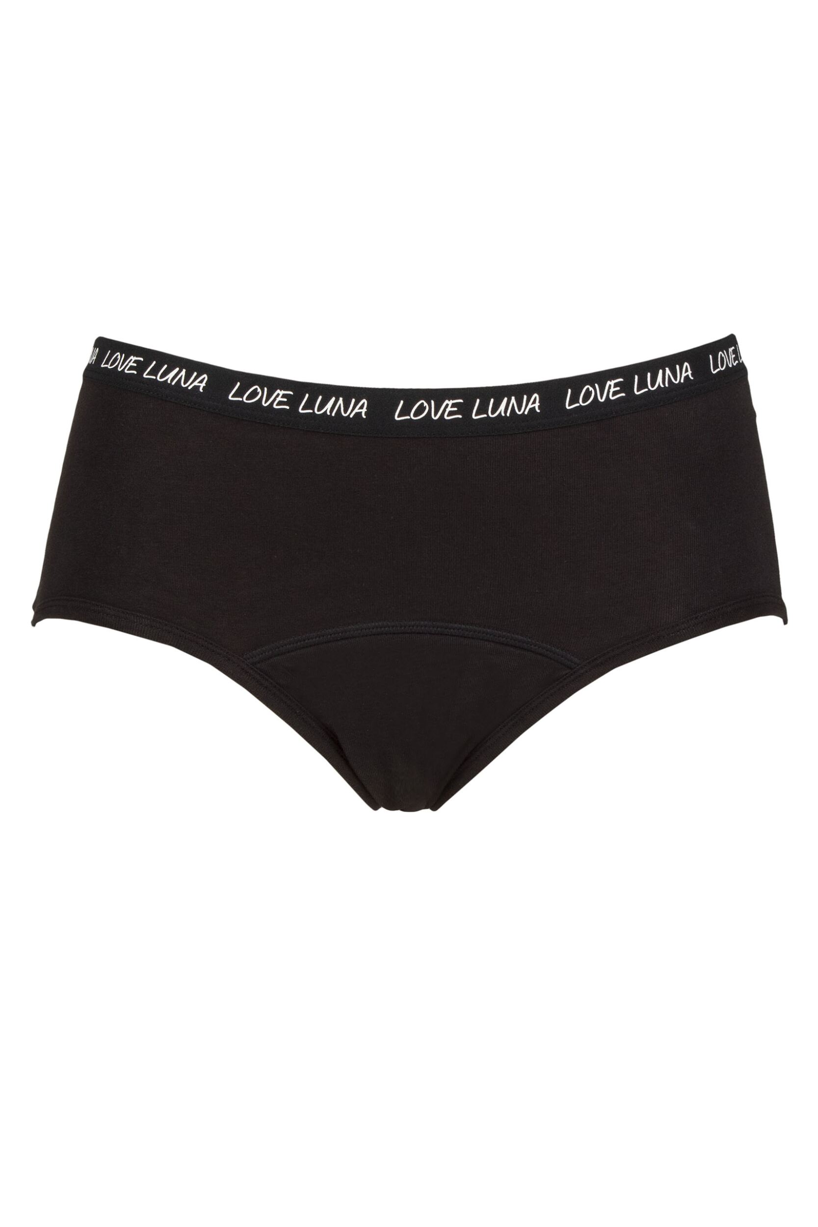 Love Luna 1 Pack Girl's First Period Boyleg Brief Black 12-13 Years