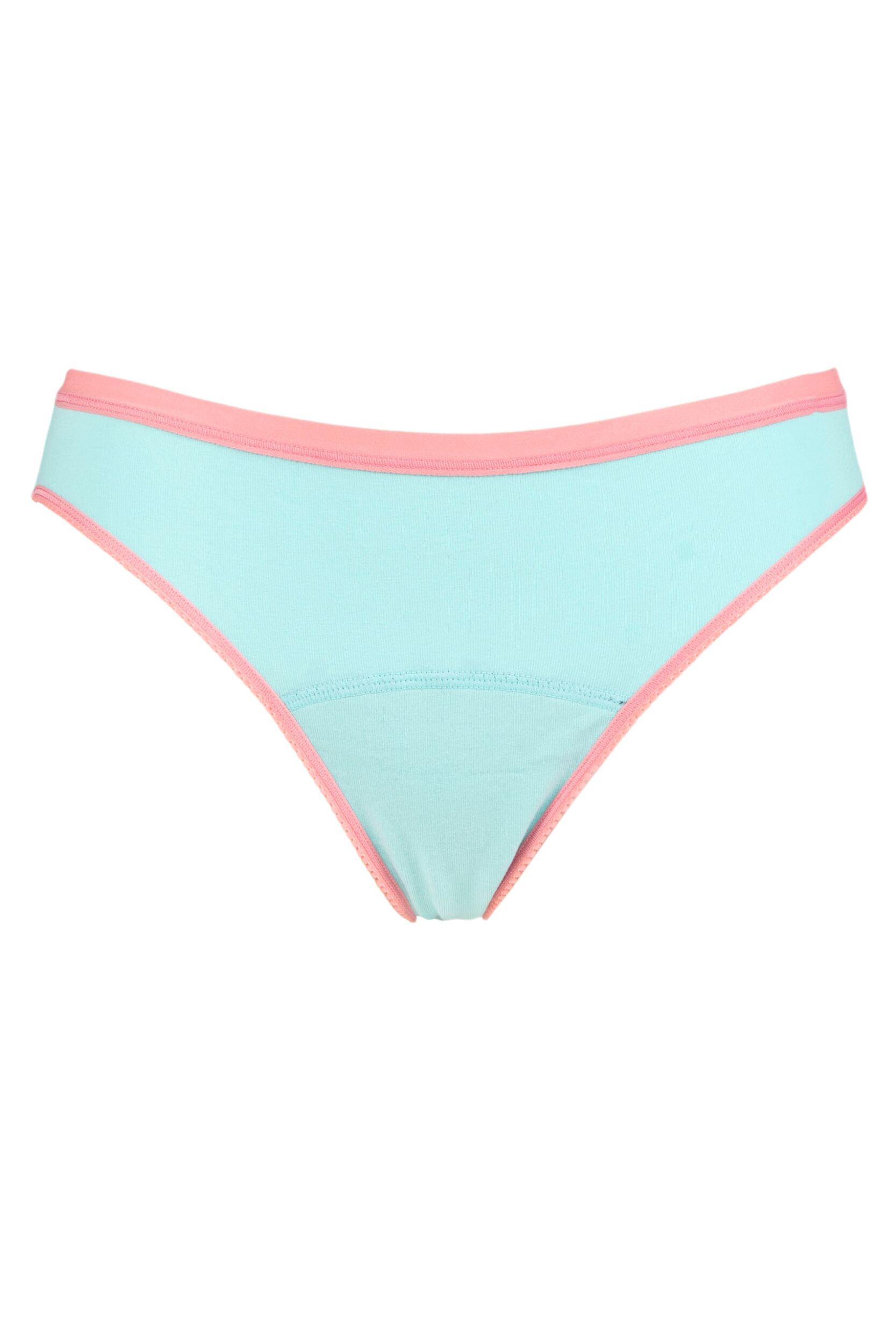 Love Luna 1 Pair Teens First Period Bikini Briefs Aqua / Watermelon 13-14 Years