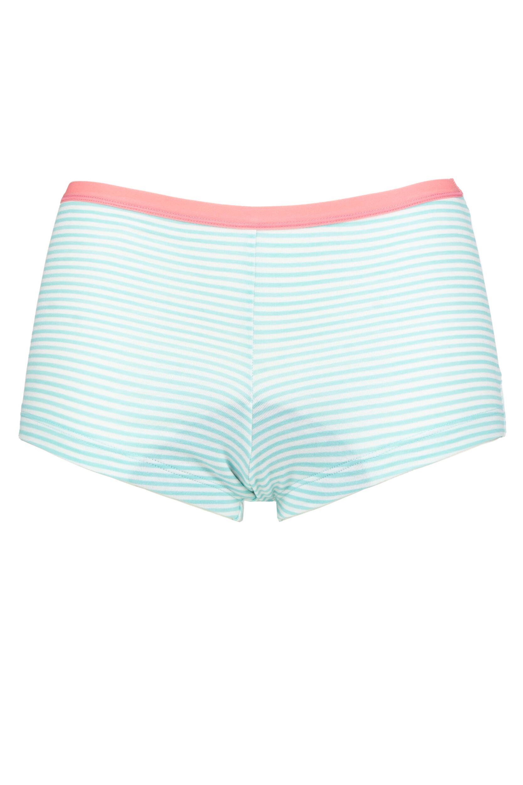 Love Luna 1 Pair Teens First Period Shortie Briefs Aqua / White 13-14 Years